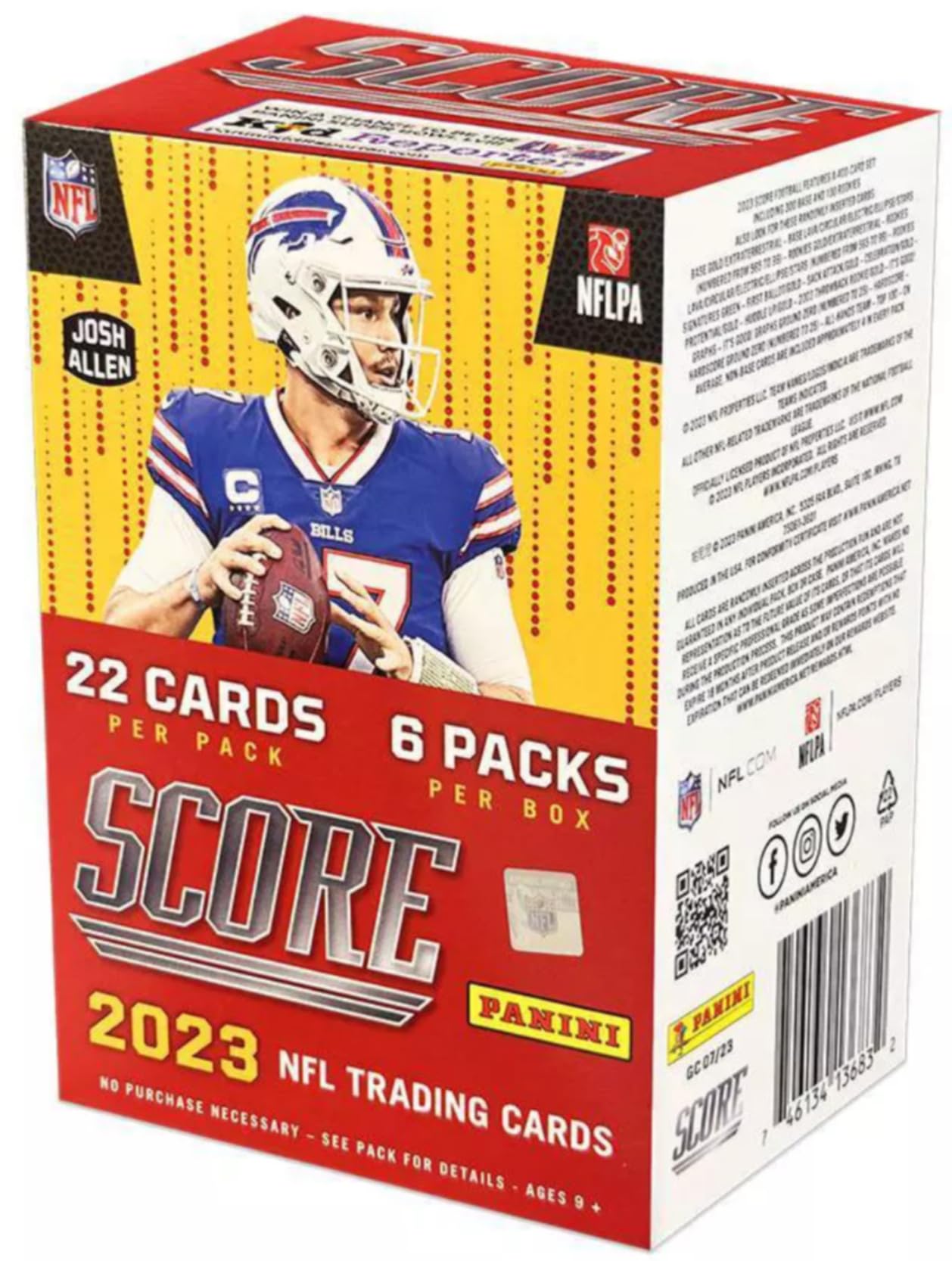 2023 Panini Score Football Trading Card Blaster Box - 132 NFL Trading Cards with Rookie Cards (Bryce Young, CJ Stroud, Will Levis) - Perfect for Collectors, Fantasy Football Fans & Sports Memorabilia Enthusiasts