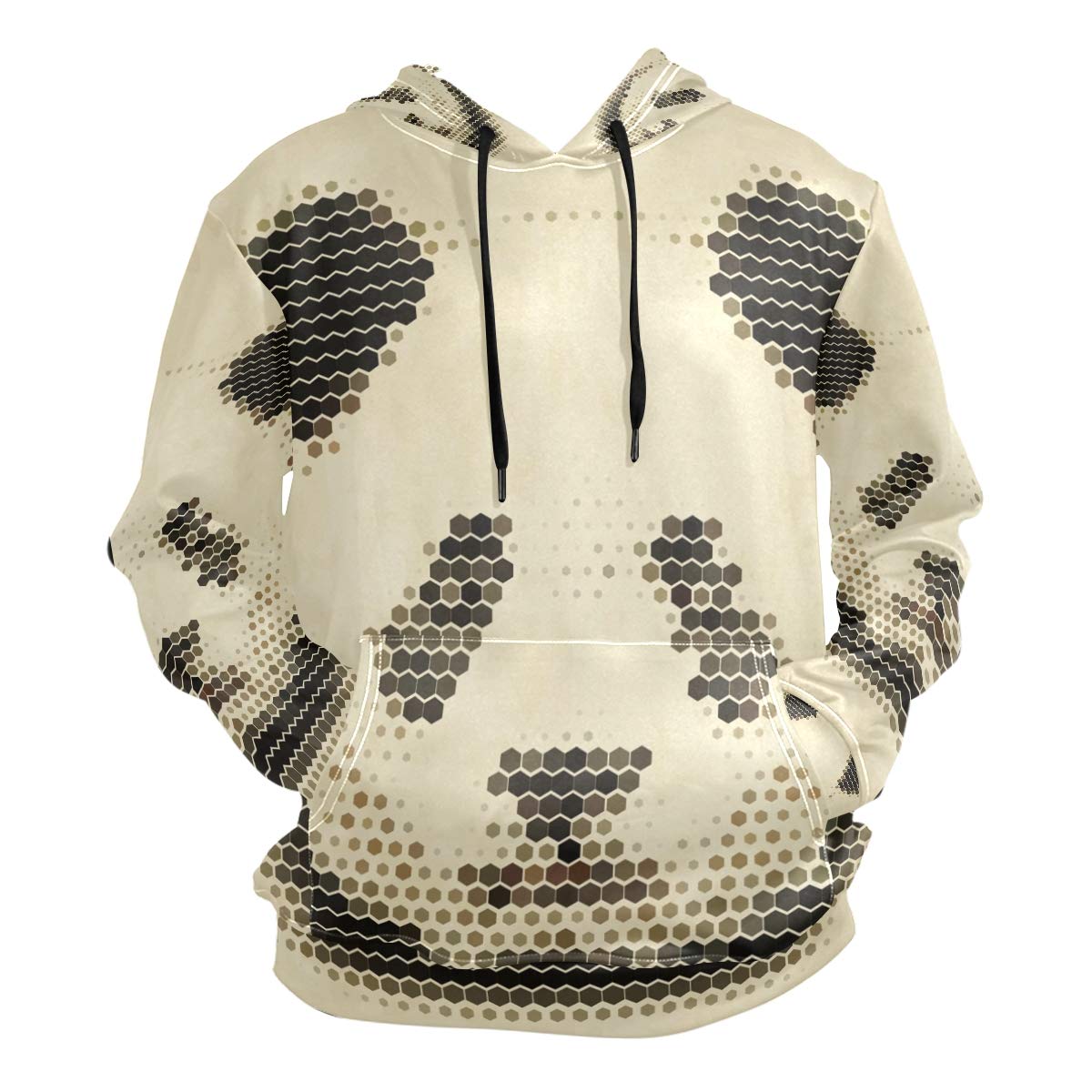 3D Printed Panda Art Hoodies for Men, Women & Kids - Soft Athletic Hooded Sweatshirt with Breathable Fabric - Perfect for Gym, Running & Casual Wear
