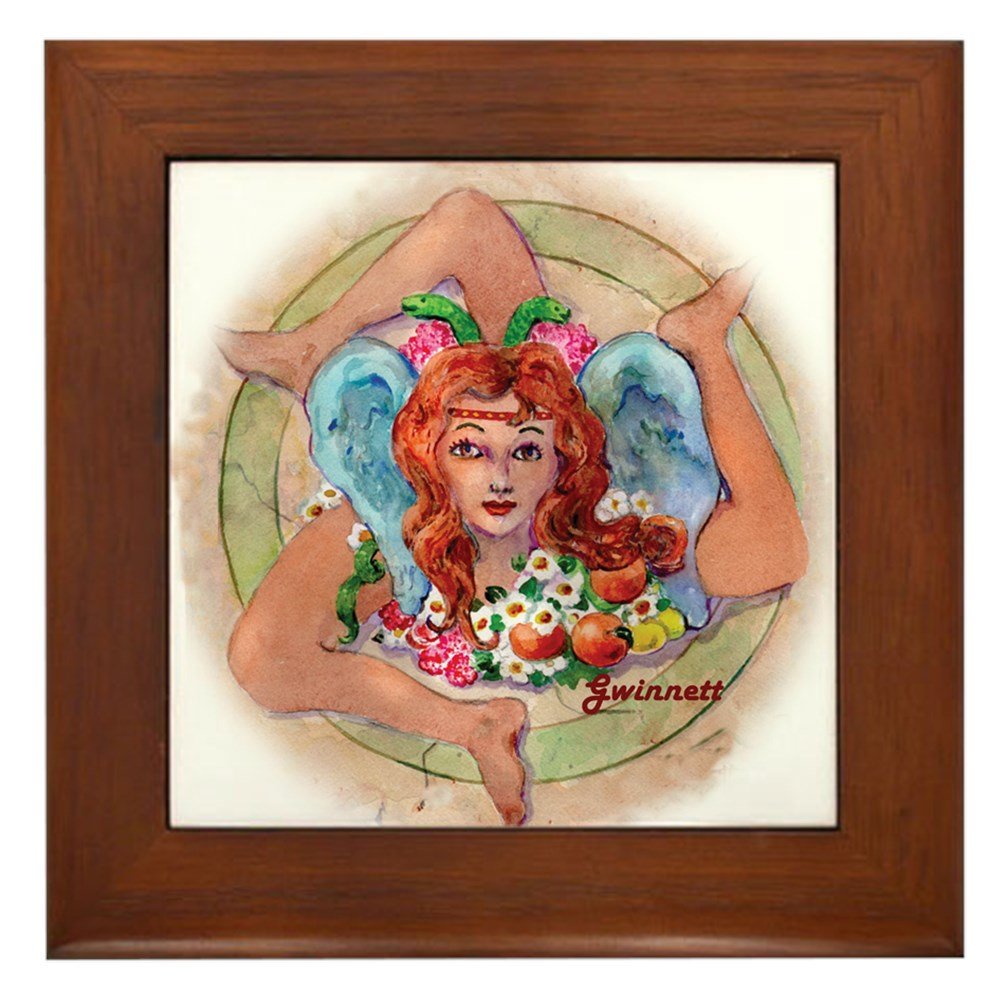Sicilian Trinacria Framed Tile - Handcrafted Italian Wall Decor, Ceramic Hanging Art for Home & Office - Perfect for Kitchen, Living Room, or Gift Giving