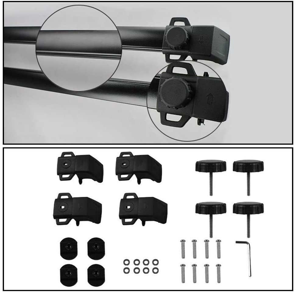 2011-2016 Jeep Compass Aluminum Roof Rack Cross Bars - OEM Style Replacement for Secure Cargo Transport - Perfect for Road Trips, Camping & Outdoor Adventures