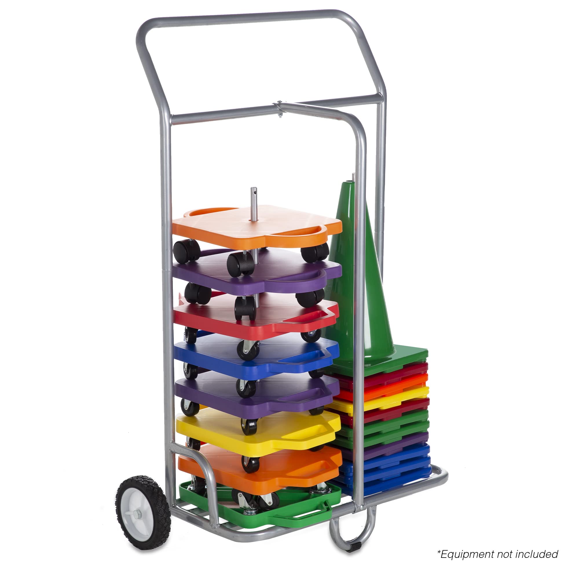Champion Sports SC036 Scooter Storage Cart - Heavy Duty Foldable Mobility Scooter Organizer for Home, Garage, or School - Perfect for Kids, Adults & Seniors