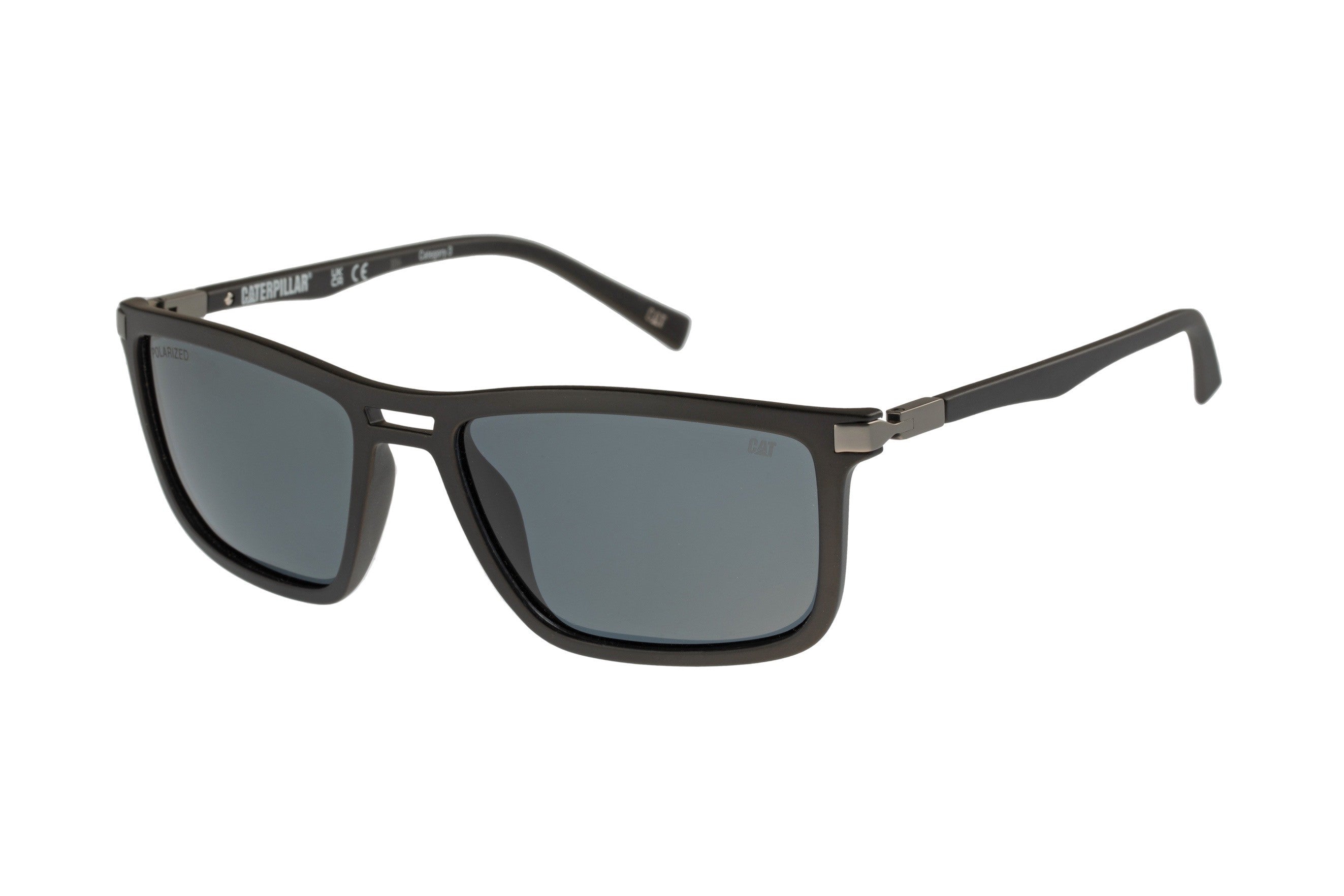 Polarized Sunglasses Matte Black with Smoke Lens - UV Protection, Lightweight & Stylish for Driving, Fishing & Outdoor Activities