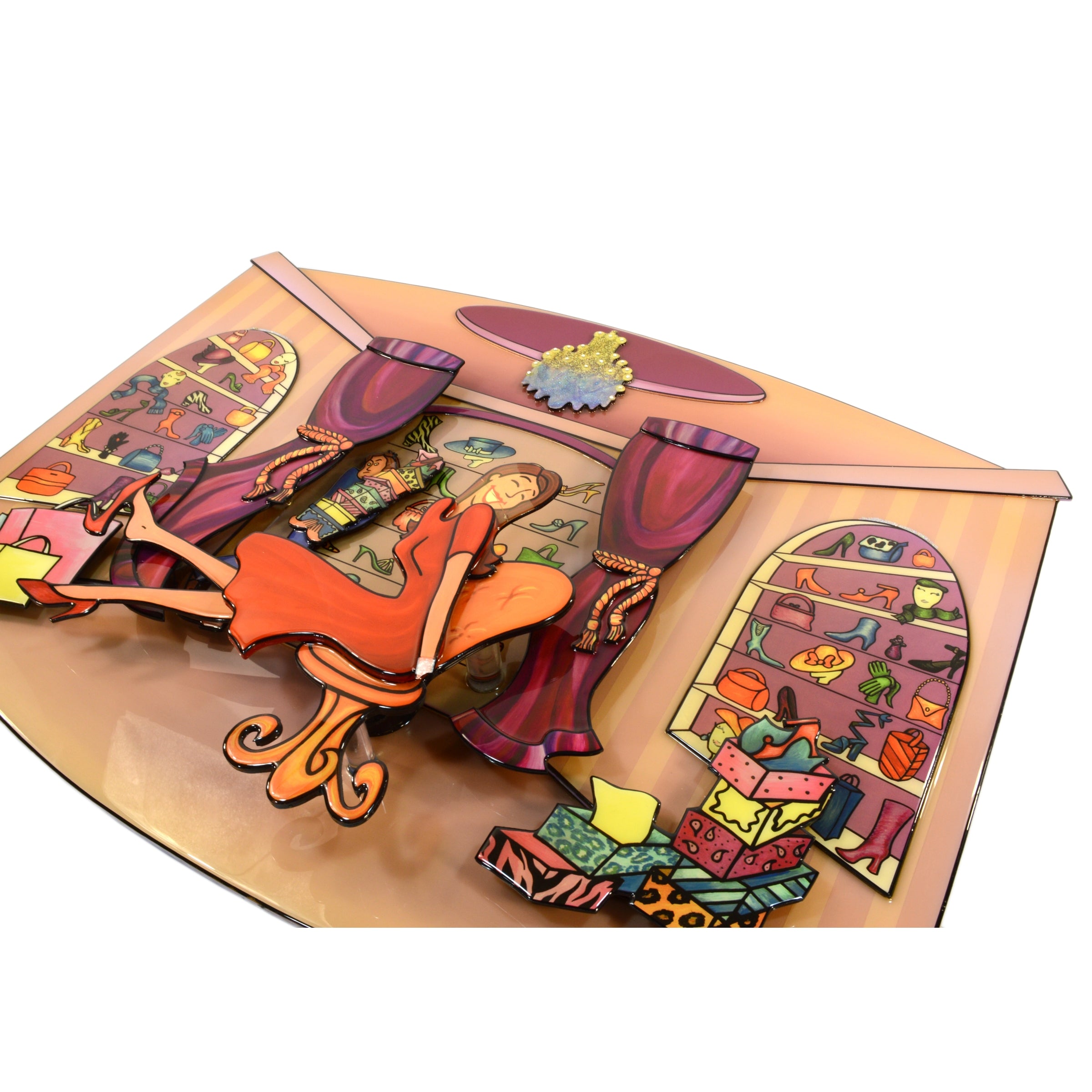 Original 3D Motion Wall Art by Debbie Brooks - Limited Edition of 250 - Rare Shoe Fits Signed Artwork - Perfect for Home Decor & Gift Giving