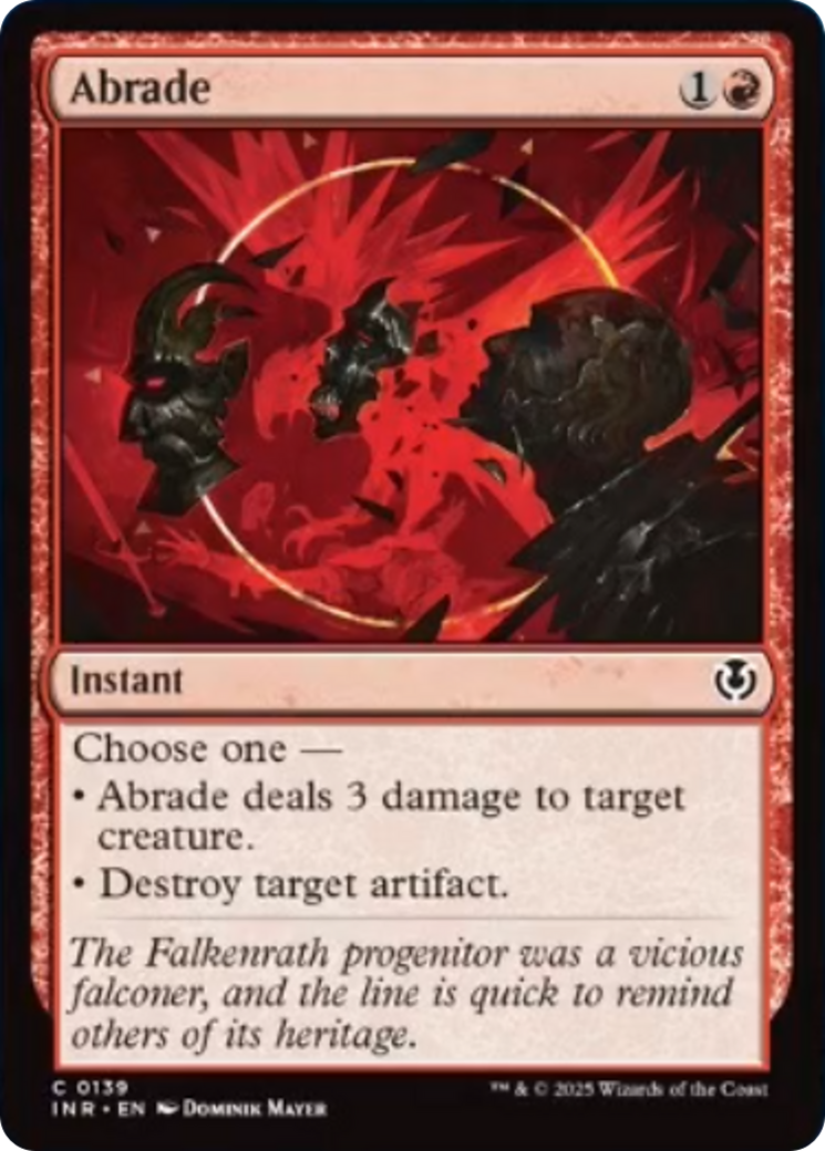 Abrade [Innistrad Remastered] MTG Card - Premium Magic: The Gathering Collectible - Perfect for Deck Building & Competitive Play