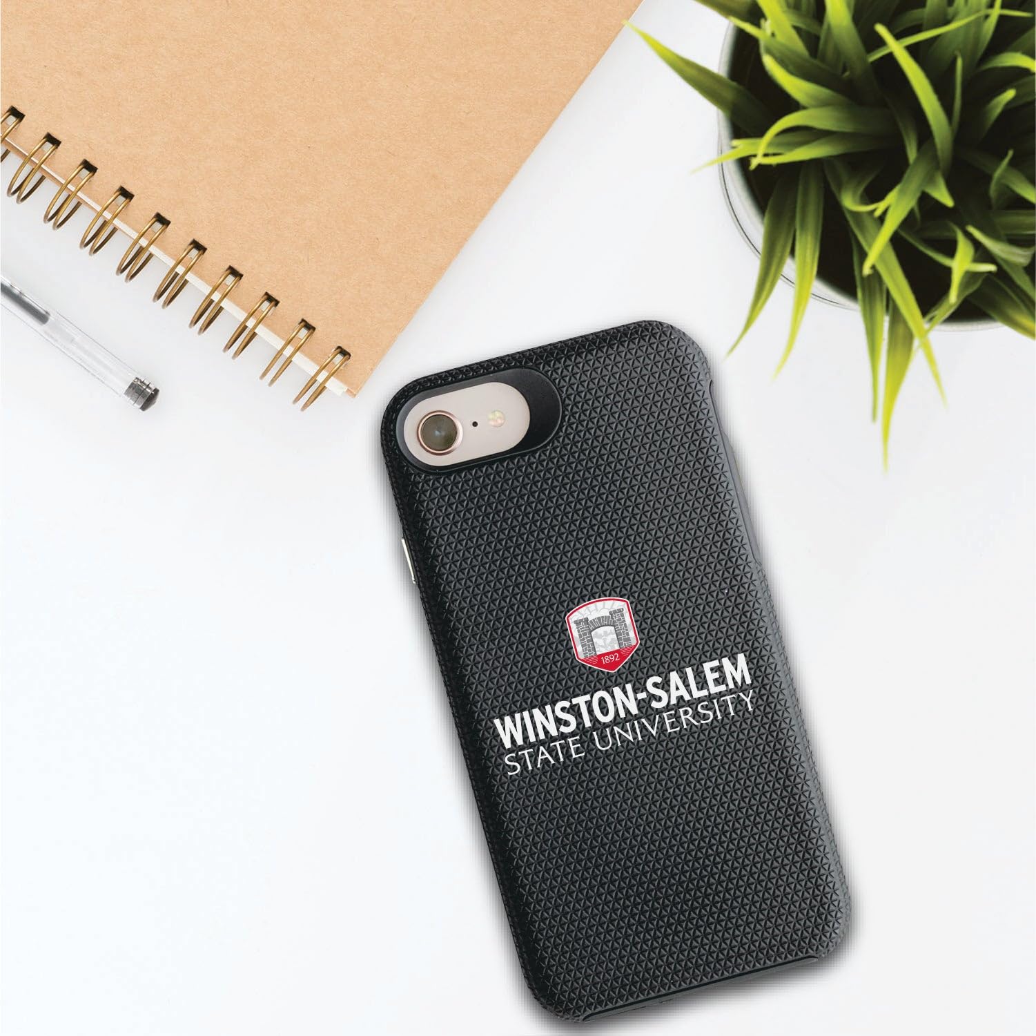 OTM Essentials Durable Shockproof Phone Case for iPhone 13 Pro - Winston-Salem State University Design - Perfect for College Students & Alumni Protection