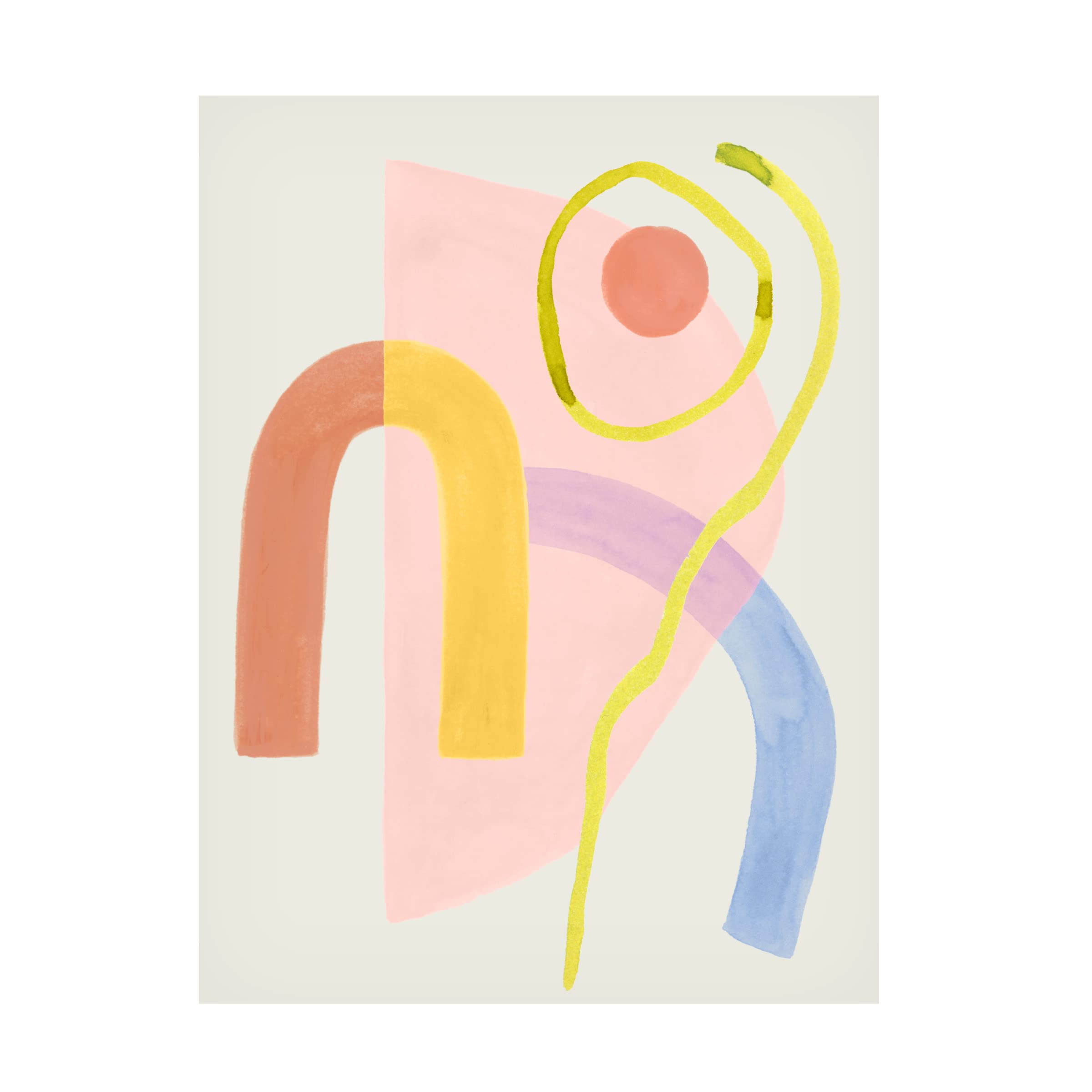Grace Popp Mod Stitch II Canvas Art Print - Modern Abstract Wall Decor for Living Room, Bedroom & Office - Trademark Fine Art Collection
