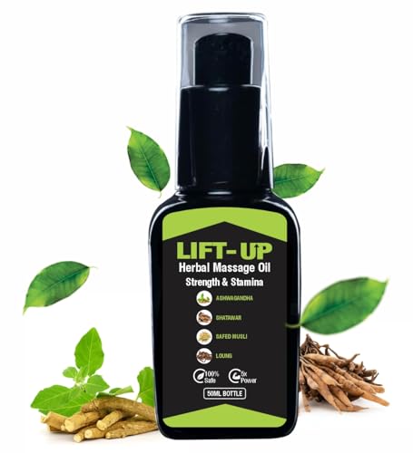 100% Pure & Natural Ayurvedic Lift Up Oil for Men - 50ml | Organic Herbal Massage Oil for Beard Growth & Facial Hair Care | Perfect for Daily Grooming & Relaxation