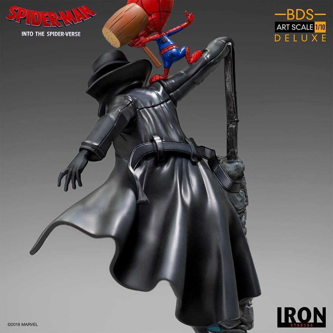 Iron Studios Spider-Man: Into The Spider-Verse Noir & Spider Ham BDS Art Scale 1/10 Statue - Collectible Marvel Superhero Figures for Display & Home Decor