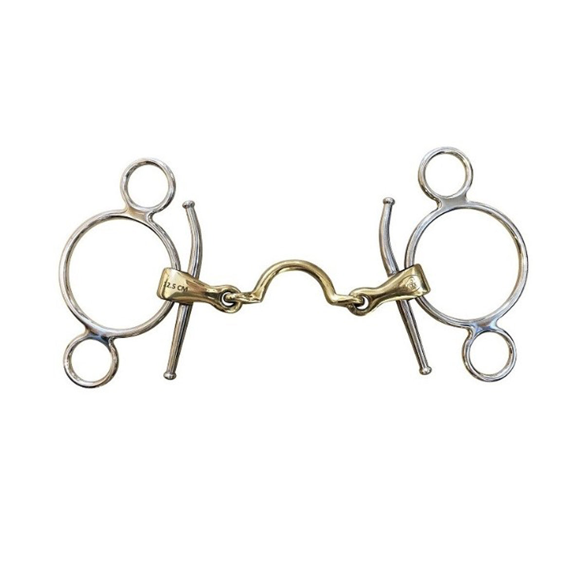 Jump'in Full Cheek 3 Ring Bit with High Port - Comfortable Horse Training Bit for Dressage & Jumping - Perfect for Equestrian Riding & Show Competitions