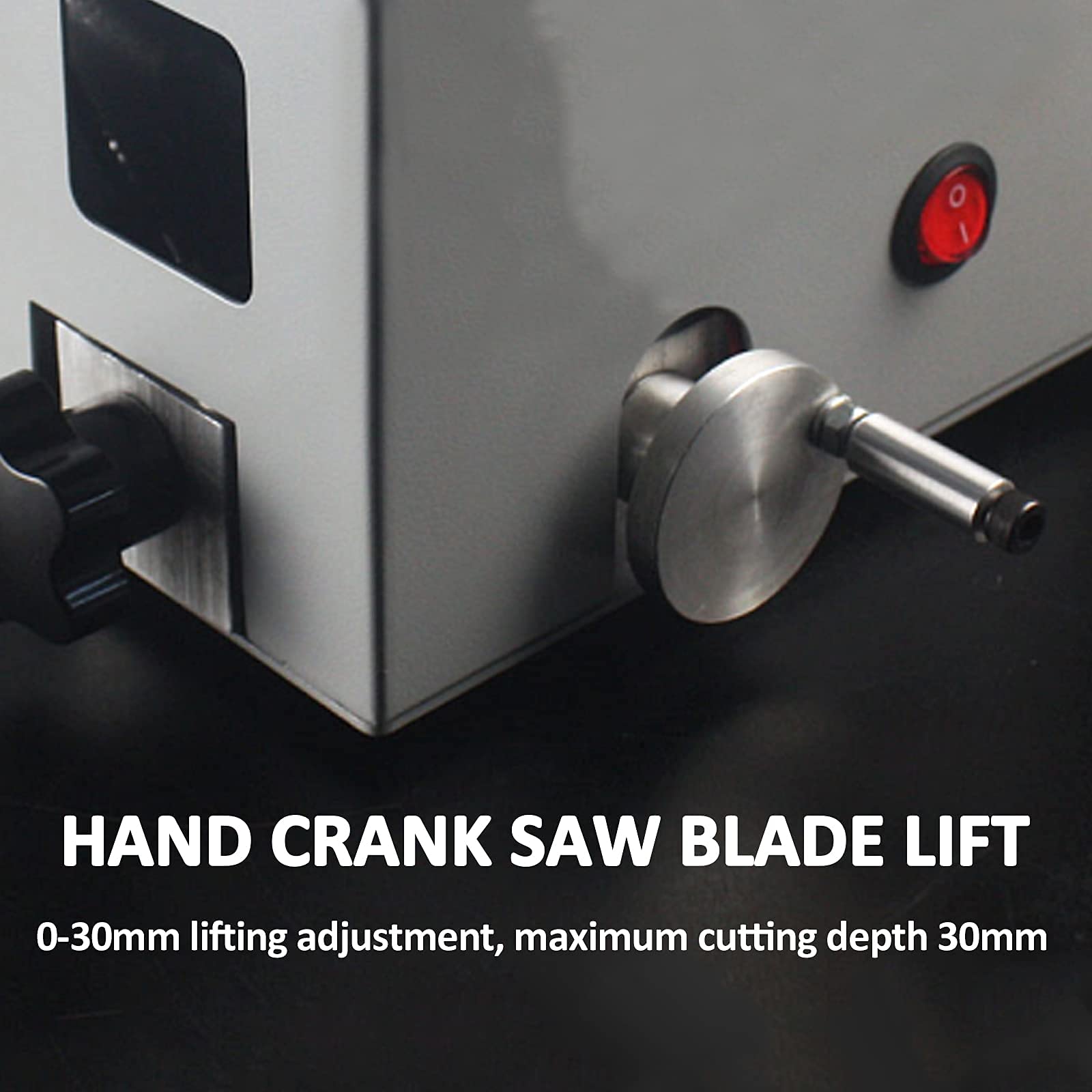 180W Mini Table Saw - 10000RPM, 0-25mm Blade Adjustment for Wood Cutting & Engraving | DIY & Crafting