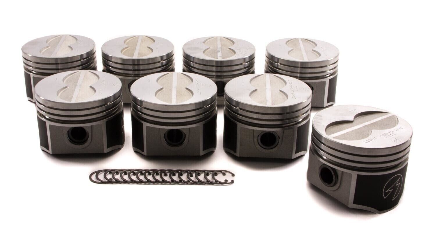 SPEED PRO Forged Flat Top 4V 4 Barrel Pistons with 8+ Moly Rings for Ford 390 V8 FE Engine .060 Over - High Performance Engine Rebuild & Racing Upgrade
