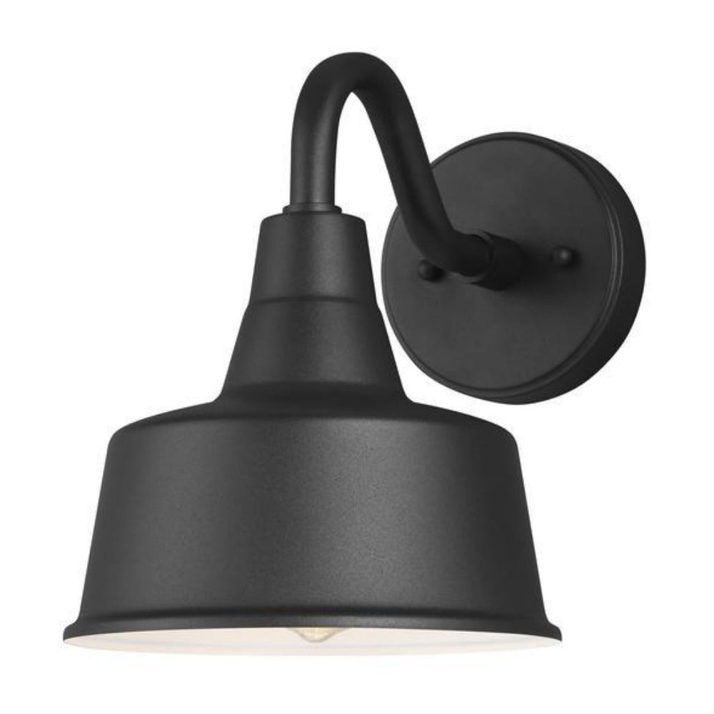 Vintage Maybelle Outdoor Wall Lantern - Weatherproof Black Metal Sconce with Clear Glass for Porch, Patio & Garden Lighting | Perfect for Entryway, Backyard & Front Door Decor