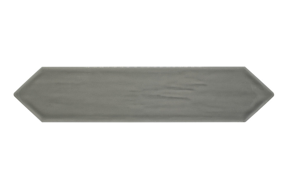 Slide Smoke Glossy 3x12 Picket Wall Tile - Modern Ceramic Subway Tiles for Kitchen Backsplash & Bathroom Renovation