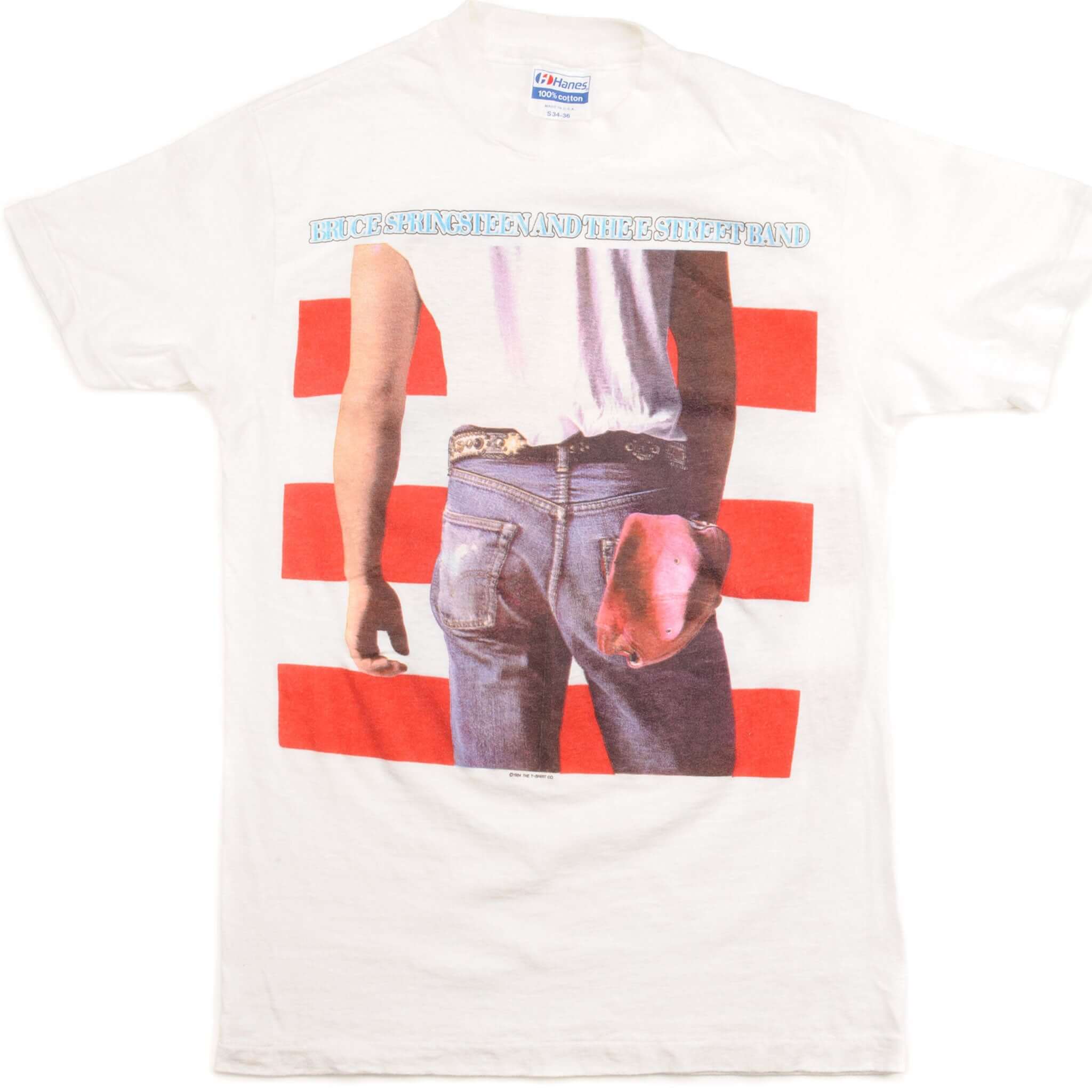 Vintage Bruce Springsteen and The E Street Band 1984 Tour T-Shirt - XS Size, Made in USA - Perfect for Concerts, Music Festivals & Retro Fashion