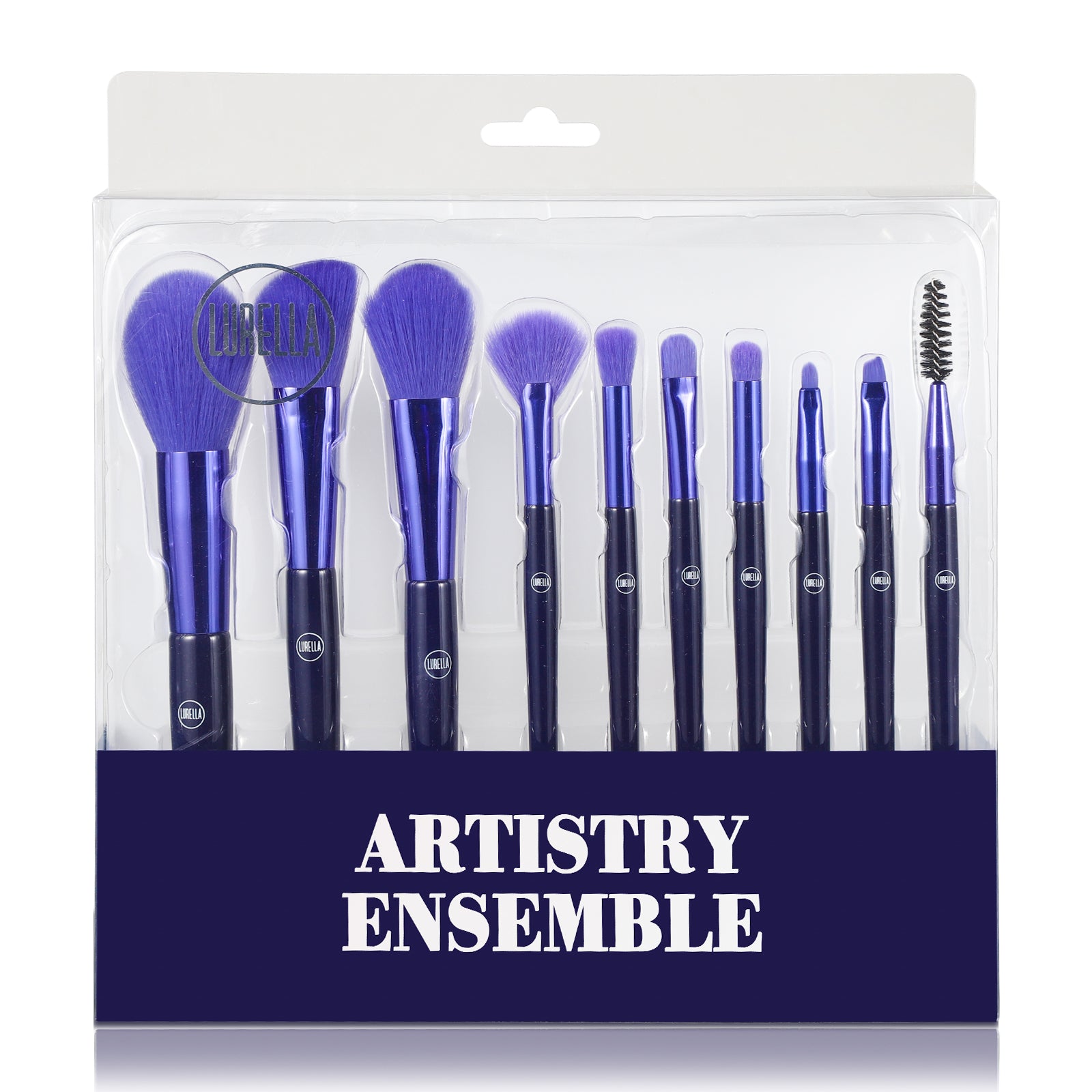 Professional Artistry Ensemble Brush Set - 12-Piece Makeup Brush Kit for Flawless Foundation, Blending & Contouring | Perfect for Home, Salon & Travel Use