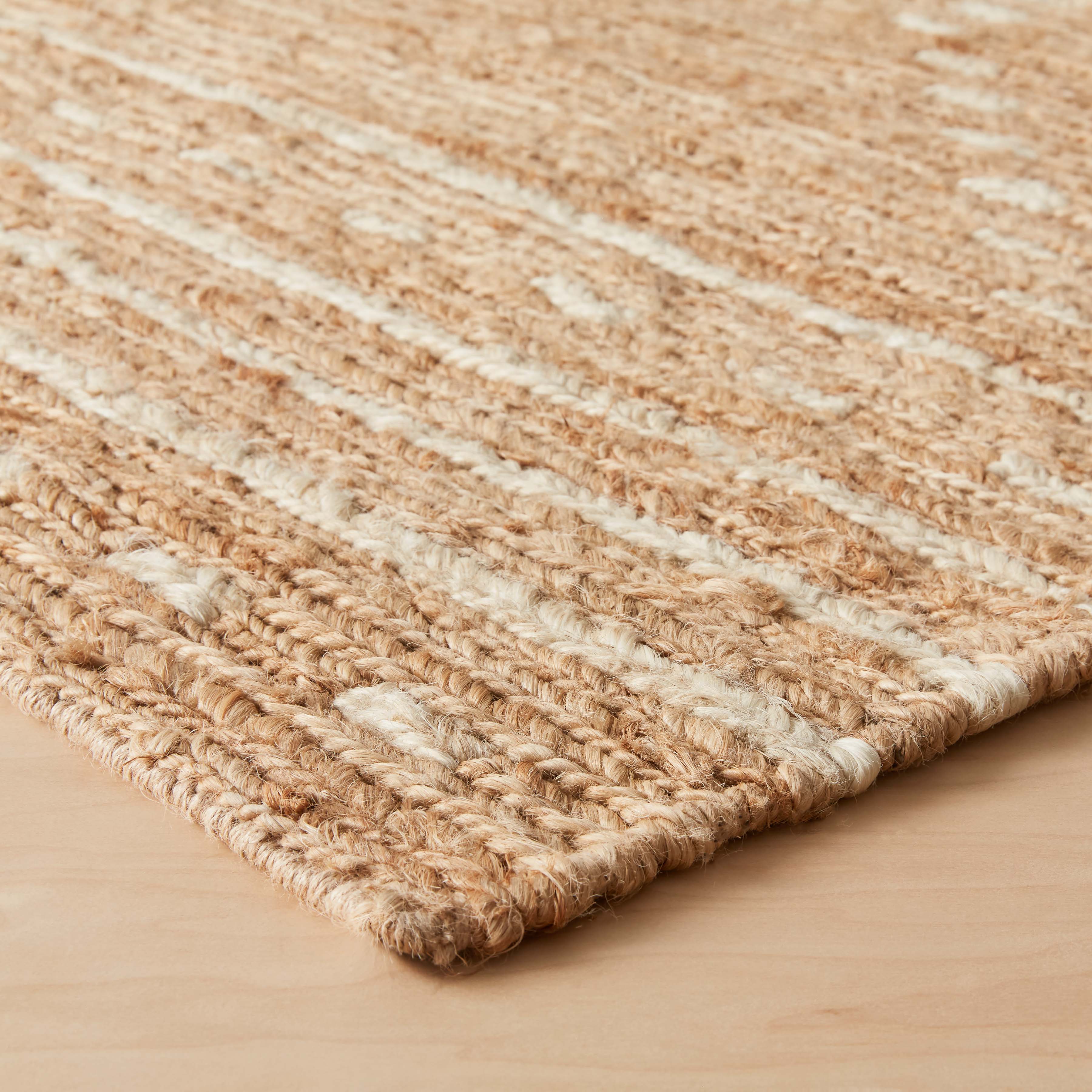 Eco-Friendly Panavi Jute Runner Rug - Natural Handwoven Jute Carpet for Living Room, Bedroom & Hallway - Durable & Stylish Home Decor for Boho, Farmhouse & Coastal Style Homes