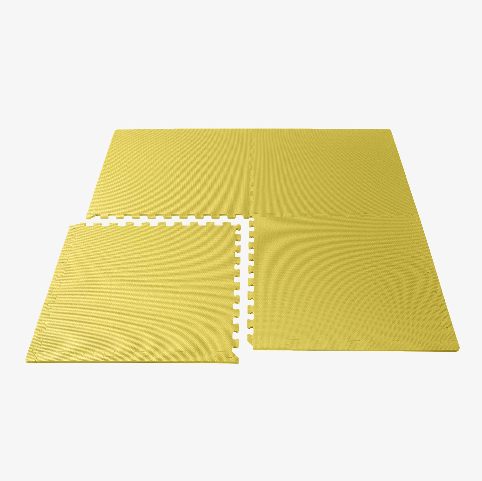 3/8 Inch Thick High-Density Exercise Floor Mat - Non-Slip Gym Mats for Home Workouts, Yoga & Fitness - Interlocking Foam Tiles for Home Gym, Playroom & Garage Floor Protection
