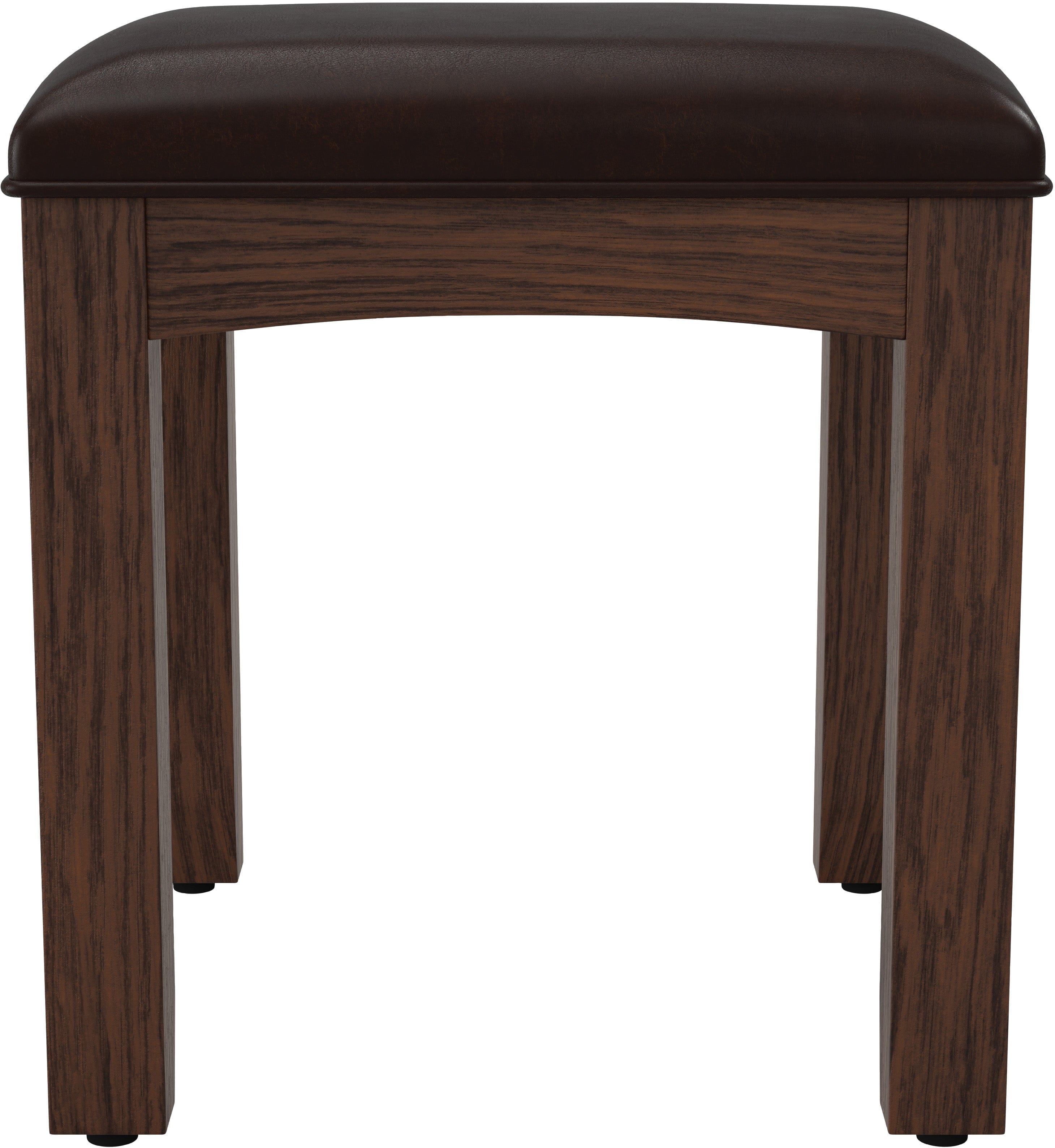 Office Star Modern Mission Bench for Vanity [BP 4201 06K] - Stylish Seating for Bedroom, Dressing Room & Home Office - Perfect Makeup Vanity Stool with Sturdy Wood Frame