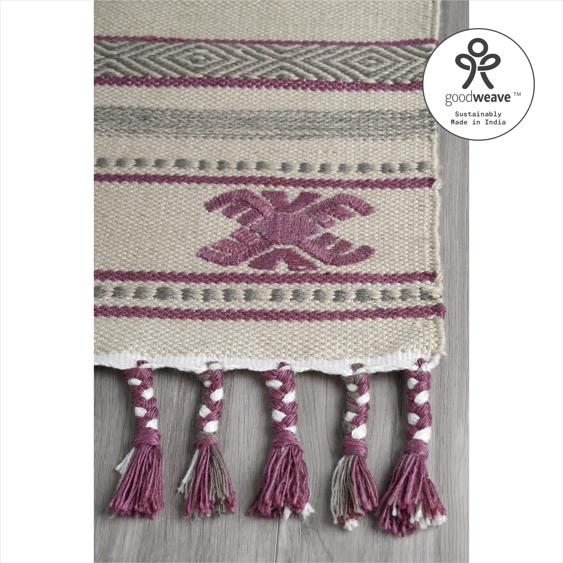 Fab Habitat Machine Washable Area Rug - Hand Woven, Stain & Pet Friendly - Premium Recycled Polyester Yarn - Aztec Design - 8x10 ft Multi-Color Rug for Bedroom, Living Room & Dining Room - Perfect for High Traffic Areas & Pet Owners