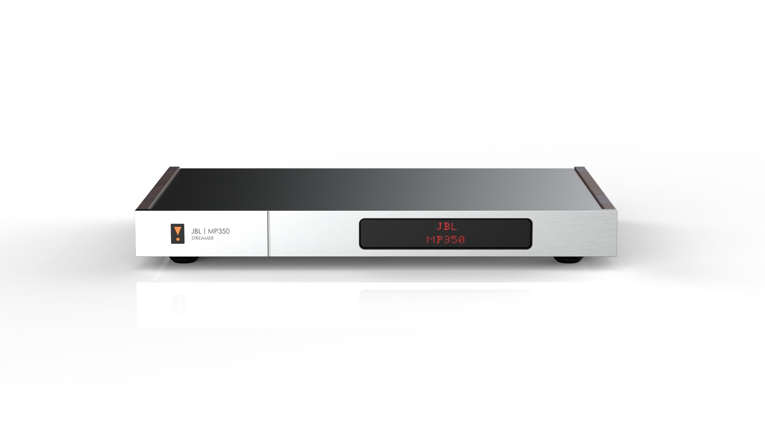 JBL MP350 Classic Wireless Streaming Music Player with Bluetooth - Premium Walnut Finish for Home, Office, and Party Use