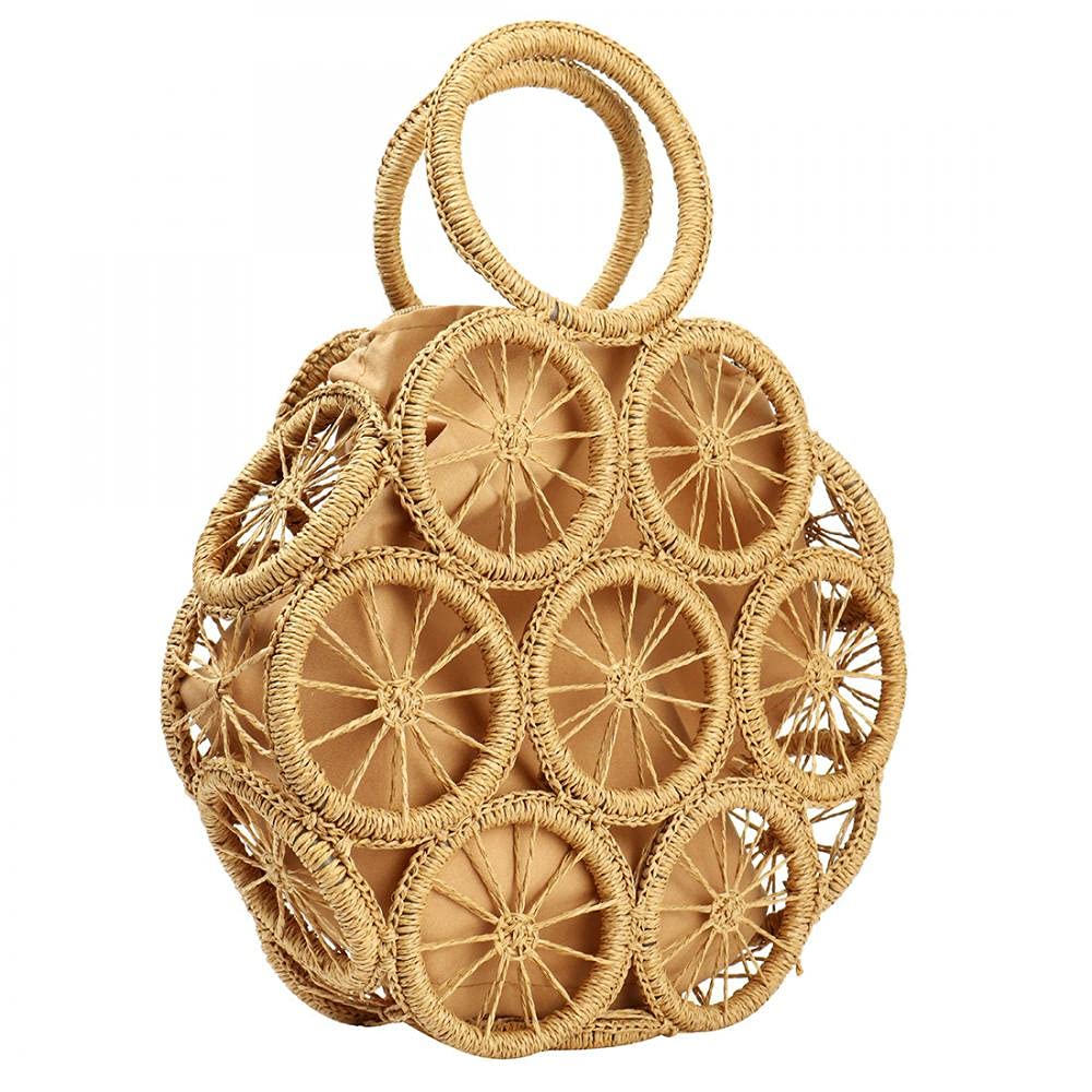 Women's Large Straw Beach Tote Bag - Handwoven Boho Summer Hobo Purse for Women | Perfect for Beach Vacations, Poolside Lounging & Summer Outings
