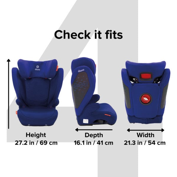 Diono Monterey 4 DXT Latch Booster Car Seat - High Back Booster for Kids 4-12 Years (Up to 120 lbs) | Side Impact Protection | Easy Installation | Perfect for School, Travel & Everyday Use