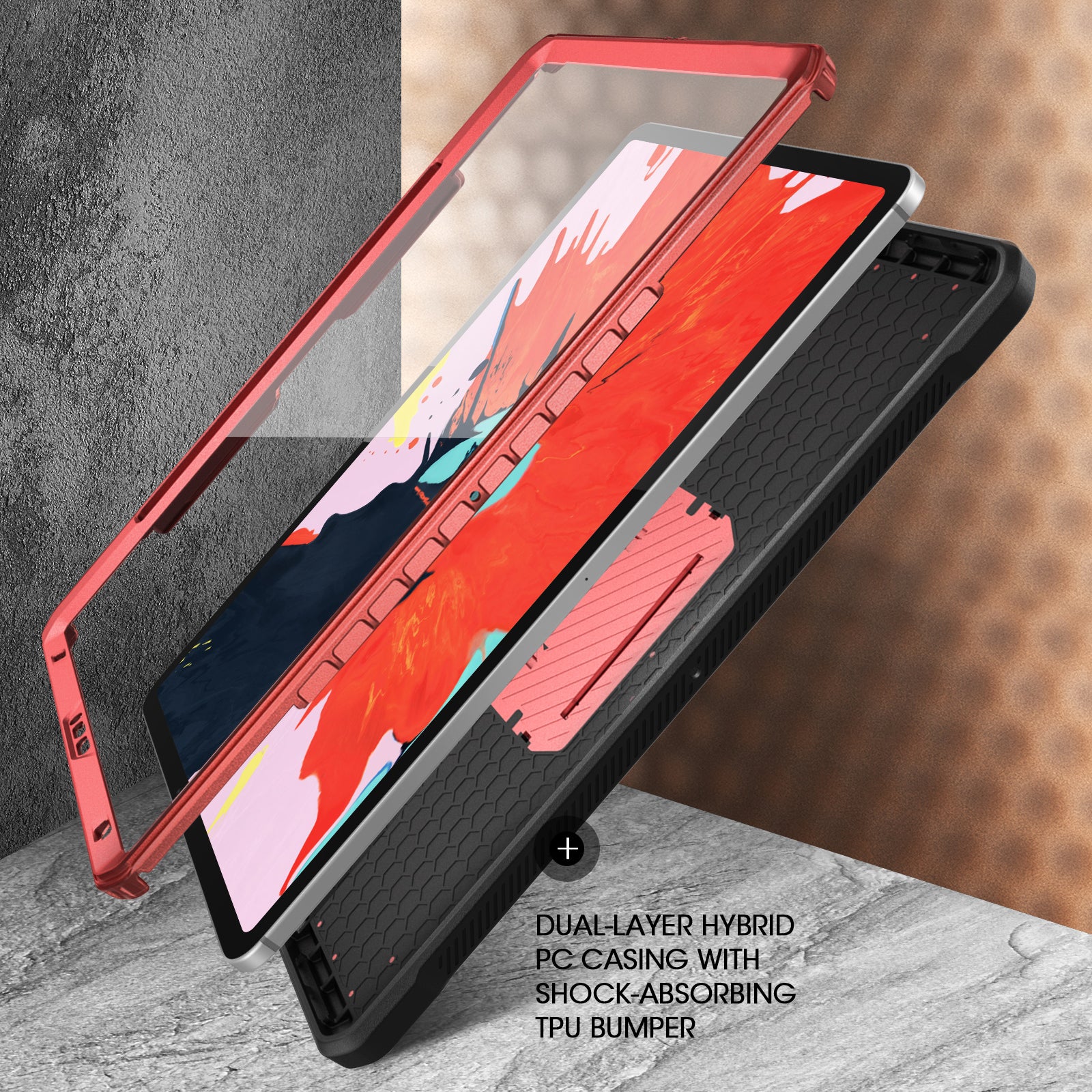 iPad Pro 12.9 Inch (2020) Case - Unicorn Beetle Pro Series Heavy Duty Rugged Protective Cover with Built-in Screen Protector | Shockproof, Drop Proof, Military Grade Protection | Perfect for Construction, Outdoor Adventures & Travel