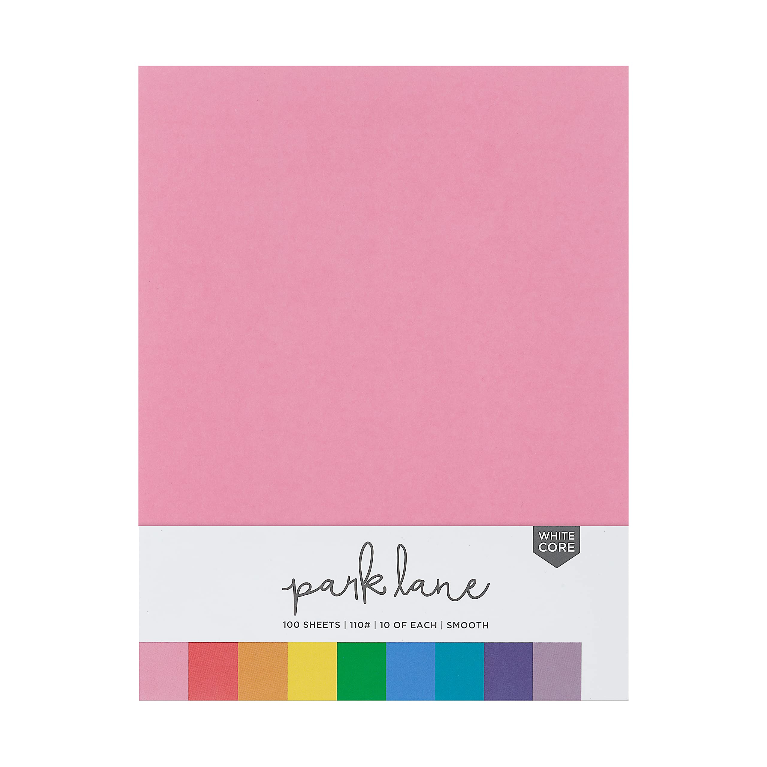 Premium 110 lb Cardstock Paper Pack - 8.5 x 11 Inch Double Sided Scrapbook Paper in Assorted Primary Colors - 100 Sheets for Card Making, DIY Crafts, Embossing & Scrapbooking - Perfect for Invitations, Greeting Cards & School Projects