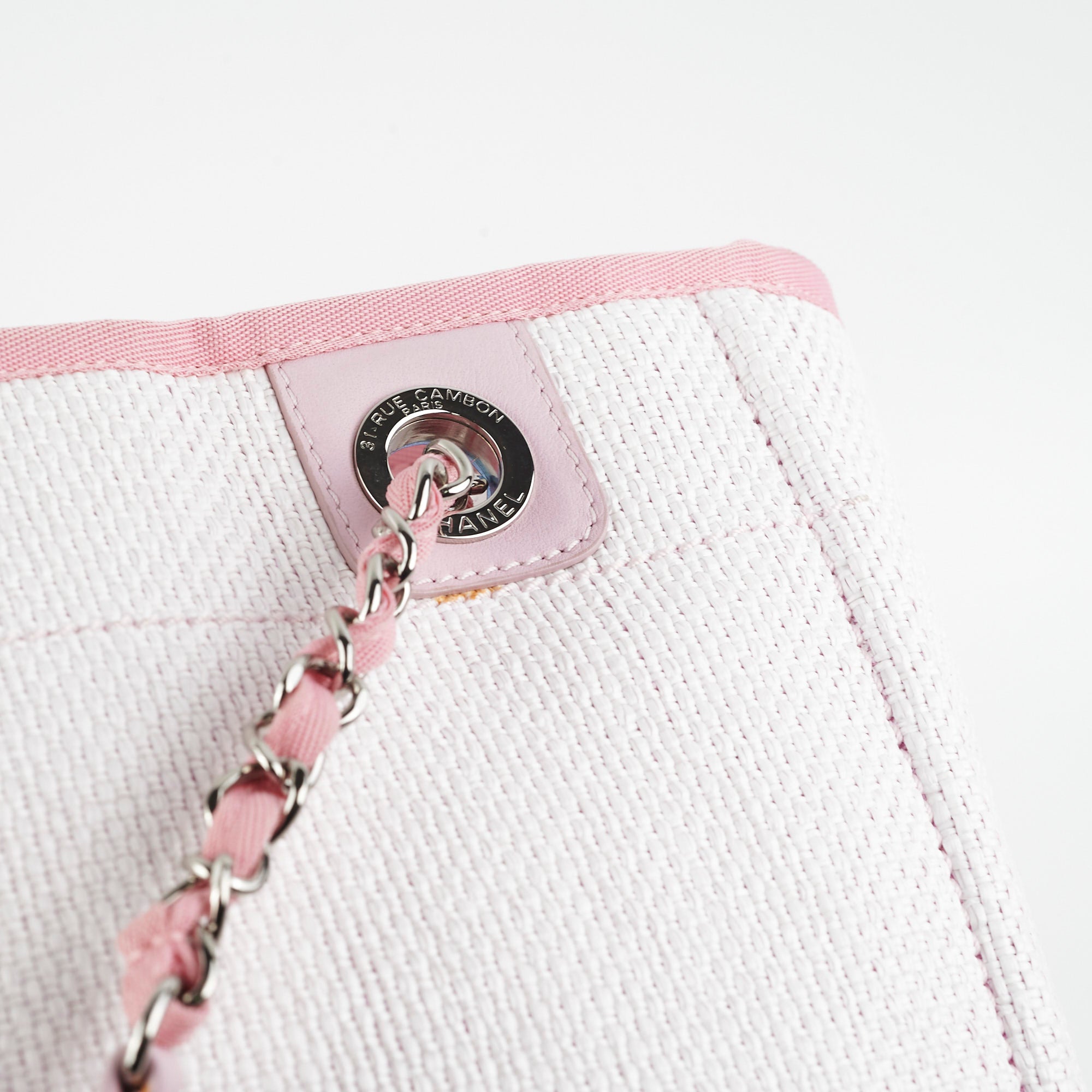 Chanel Deauville Small Tote Bag in Pink | Luxury Designer Handbag for Women | Perfect for Everyday Use, Travel & Shopping