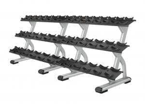 Precor Discovery Series Beauty Bell Rack (DBR0813) - Premium Dumbbell Storage for Home & Commercial Gyms - Perfect for Weight Training & Fitness Studios