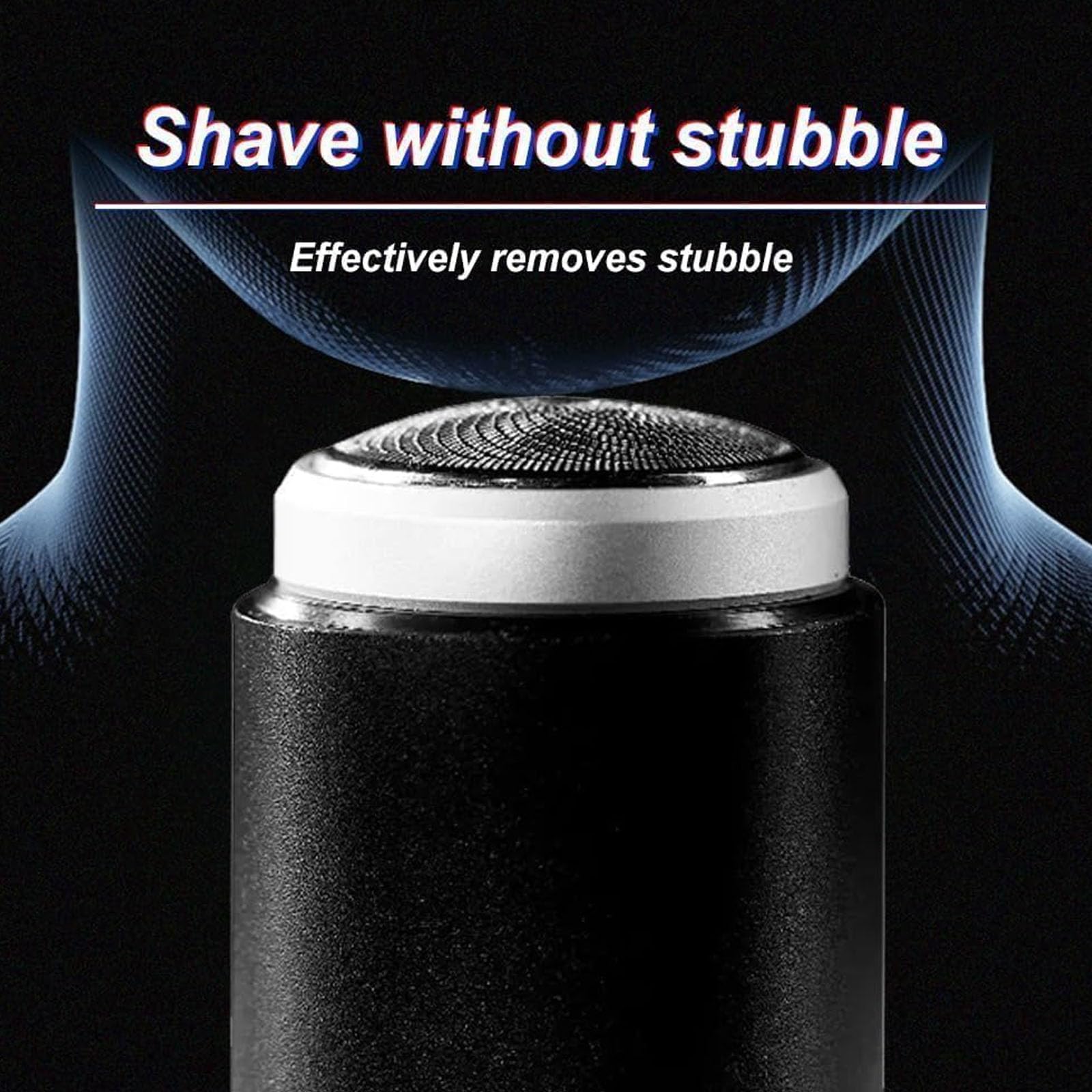 Enspiracle Mini Portable Electric Shaver - Compact & Rechargeable Travel Razor for Men & Women - Waterproof & Washable - Perfect for Gym, Travel & On-the-Go Grooming (Silver, 1 Pack)