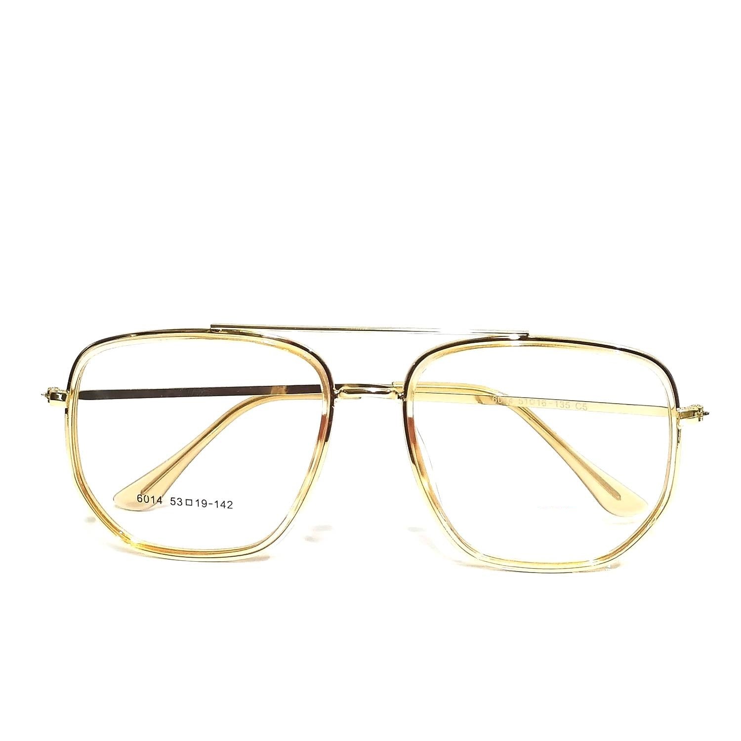 Trendy Aviator Bifocal Multifocal Progressive Full Frame Prescription Eyeglasses for Men & Women - Perfect for Reading, Driving & Computer Work