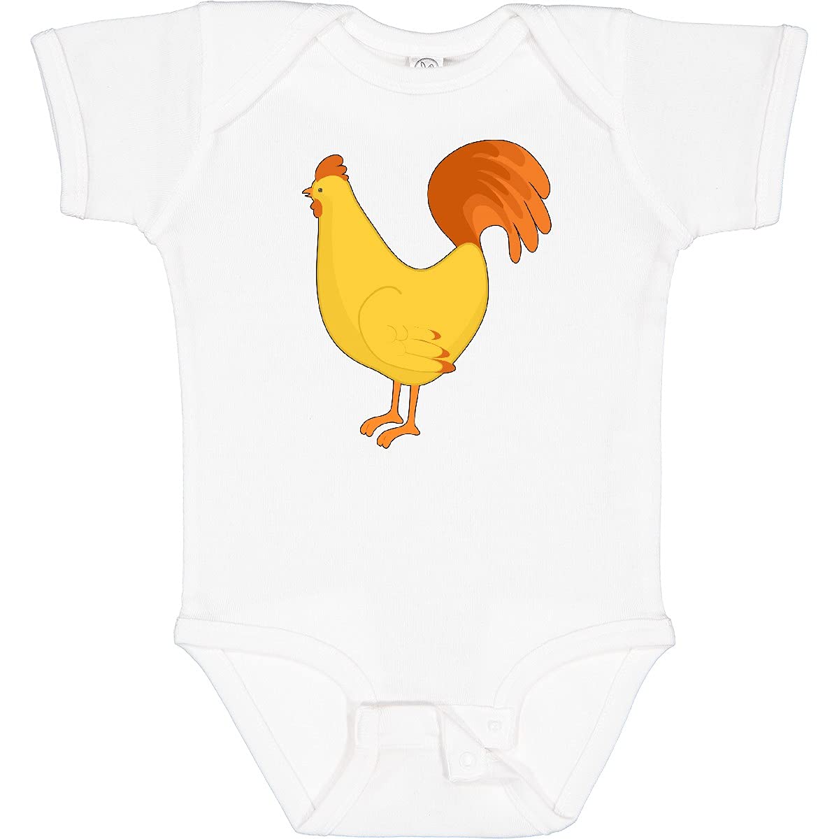 Inktastic Cute Yellow Chicken Baby Bodysuit - Soft Cotton Onesie for Newborns & Infants - Perfect for Playtime, Photo Shoots & Everyday Wear