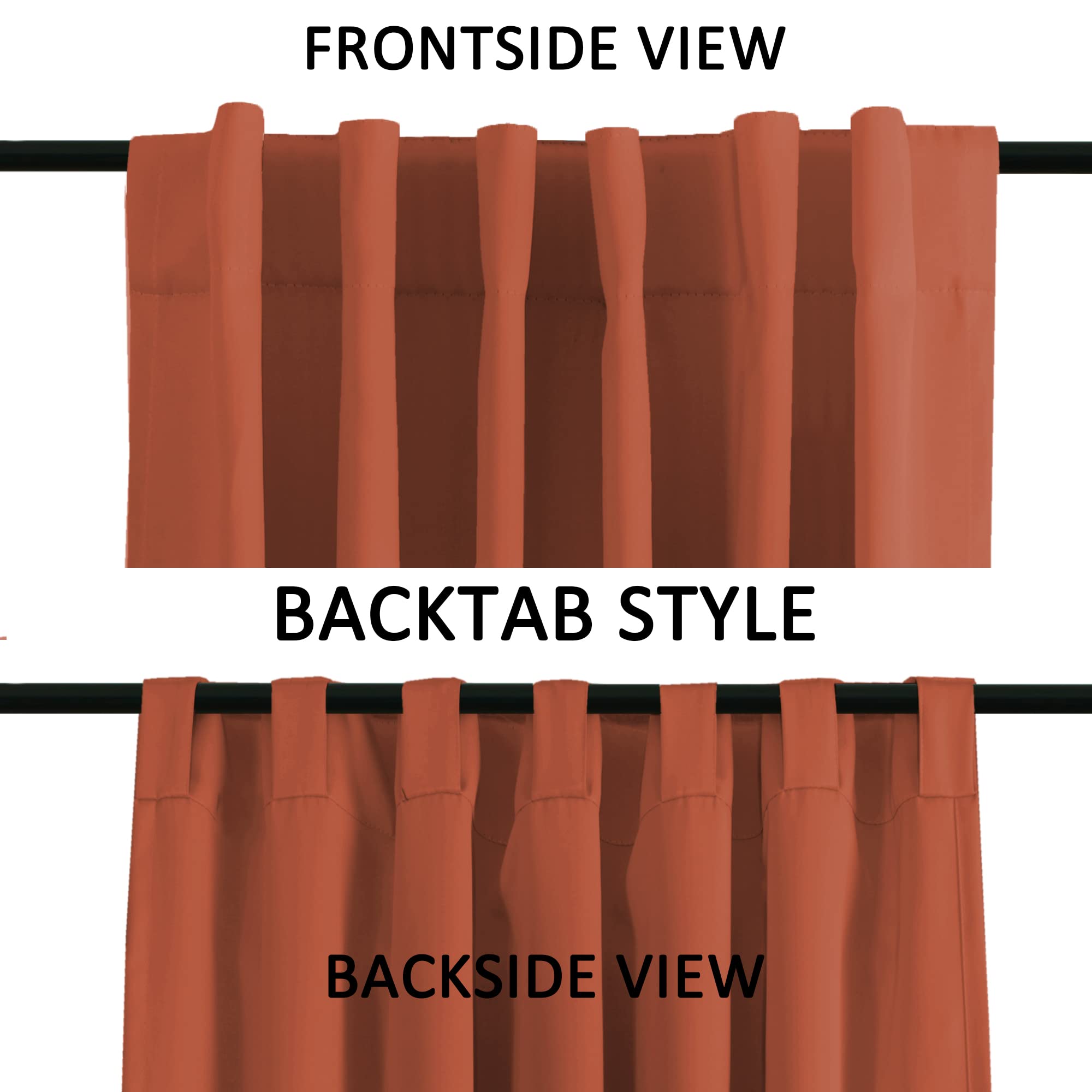 Thermal Insulated Blackout Curtains for Small Windows - 52