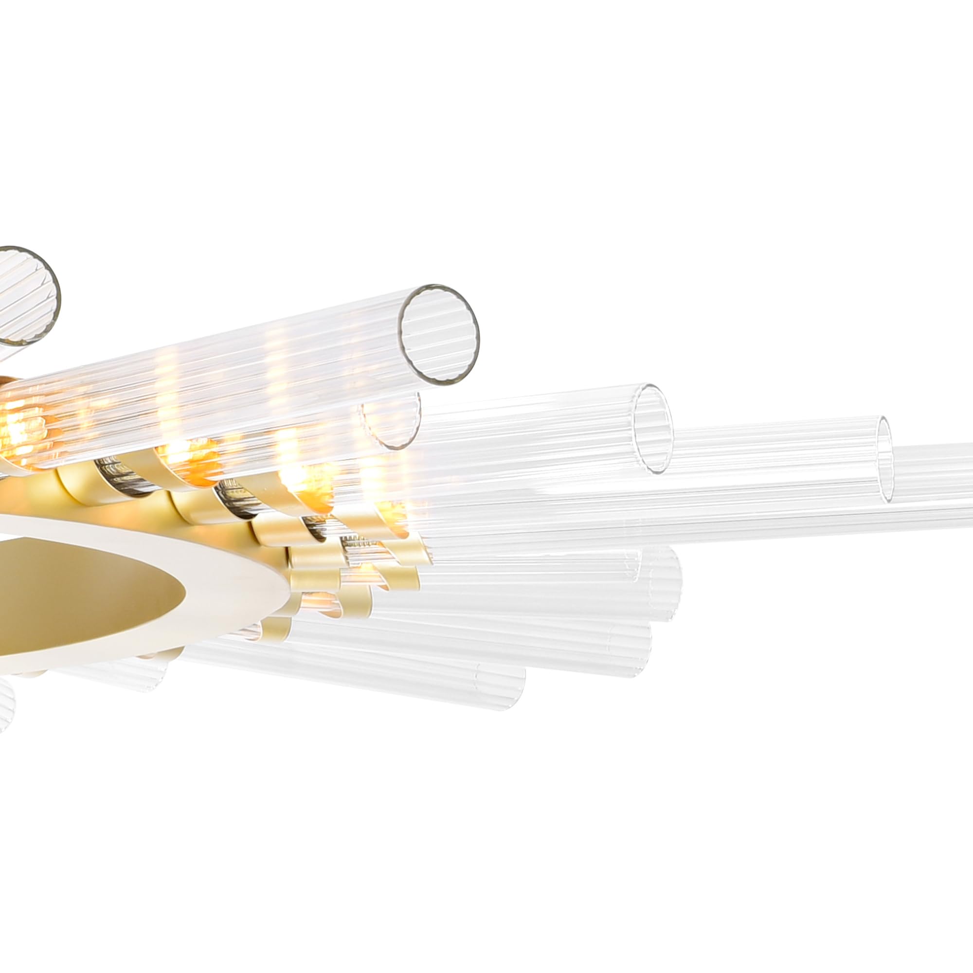 CWI Lighting 21-Light Modern Metal Chandelier in Satin Gold - Elegant Dining Room Ceiling Light Fixture for Home Decor