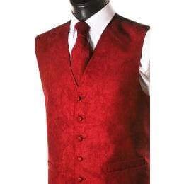 LA Smith Red Suede Look Waistcoat Vest for Women | Faux Leather Fashion Jacket | Perfect for Parties, Weddings & Casual Outfits