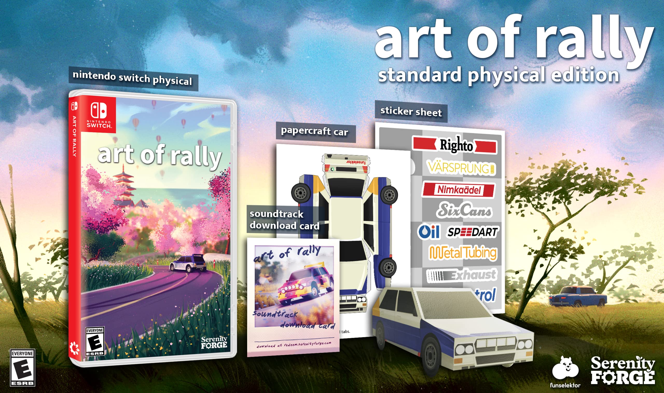Art of Rally - Nintendo Switch Racing Game - Experience Thrilling Drift & Rally Racing for Solo or Multiplayer Fun at Home or On-the-Go