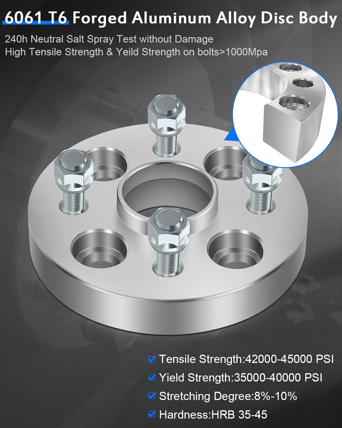 ECCPP 4pcs 1 Inch 4x100 Hub Centric Wheel Spacers - 4 Lug 4x100mm to 4x100mm - Compatible with Toyota Echo (1993-2002), Corolla (1989-1997), Tercel (1989-1997), and More - Perfect for Enhanced Wheel Fitment and Custom Stance Upgrades