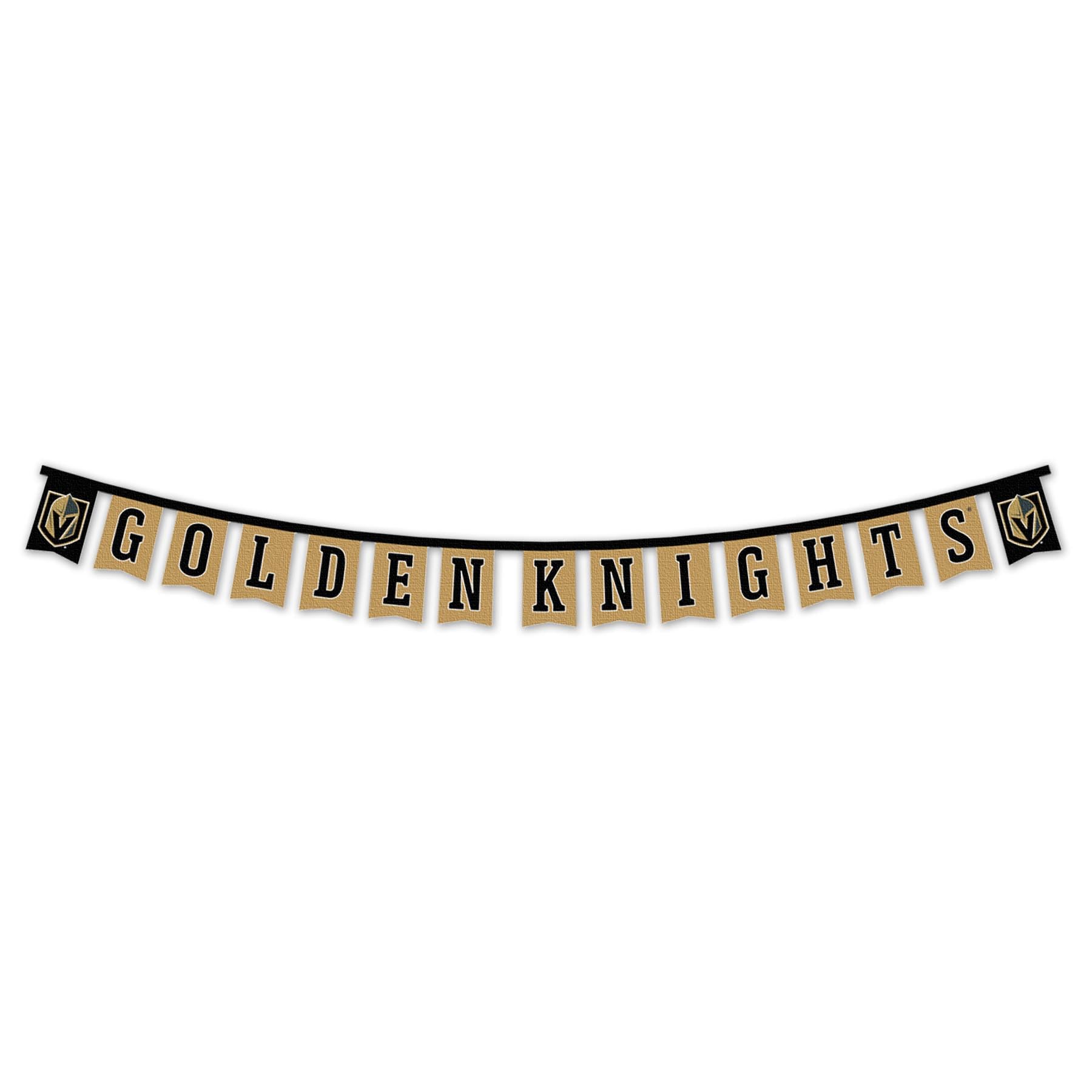 Vegas Golden Knights Banner String Pennant Flags - NHL Team Decor for Game Day, Home & Office Sports Fan Display