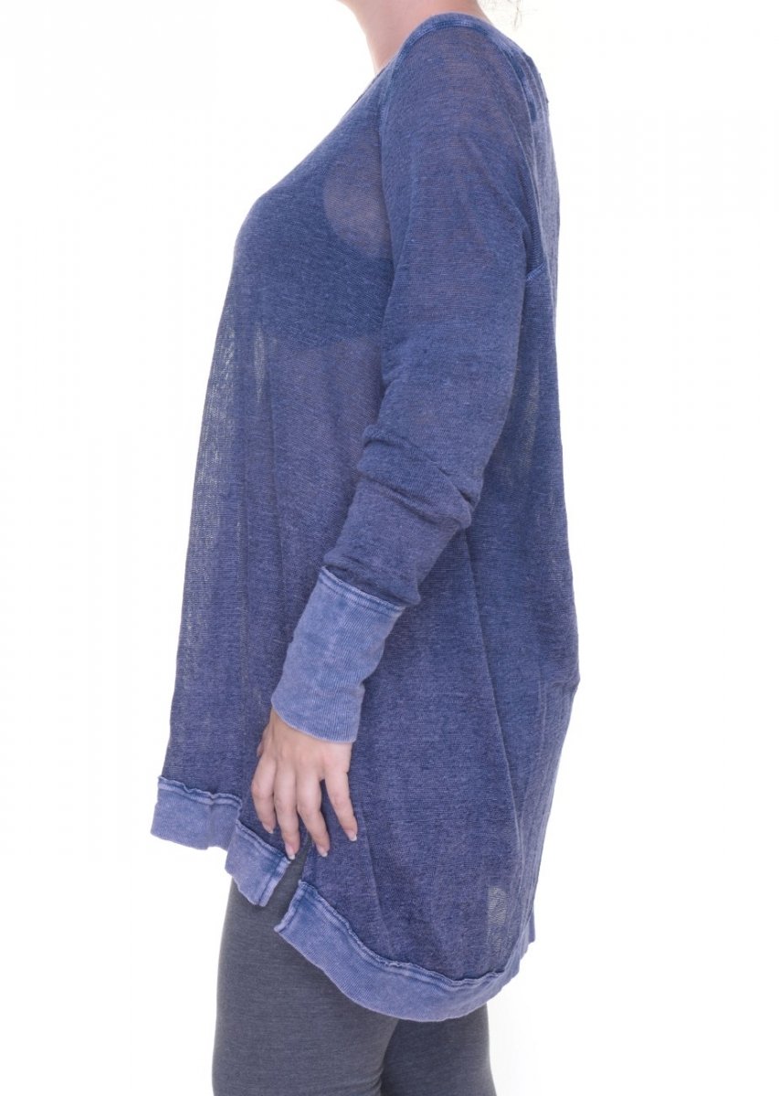 Free People Women's XS Indigo Blue Dress - Boho Chic Flowy Maxi Dress for Beach, Festival & Casual Wear