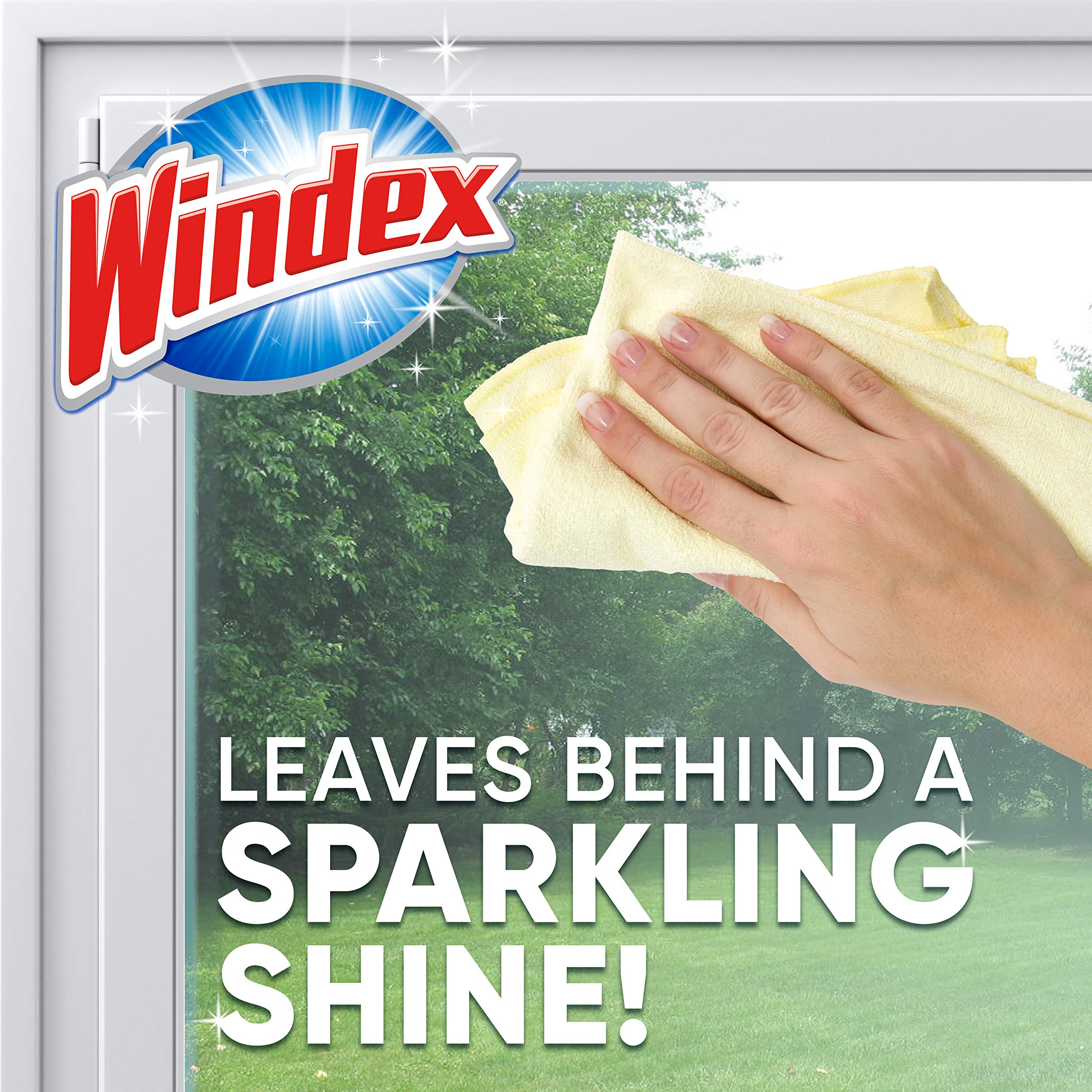 Windex Foaming Glass Cleaner - Fresh Scent, 20 oz Aerosol Spray (6-Pack) - Streak-Free Cleaning for Windows, Mirrors, and Glass Surfaces at Home or Office