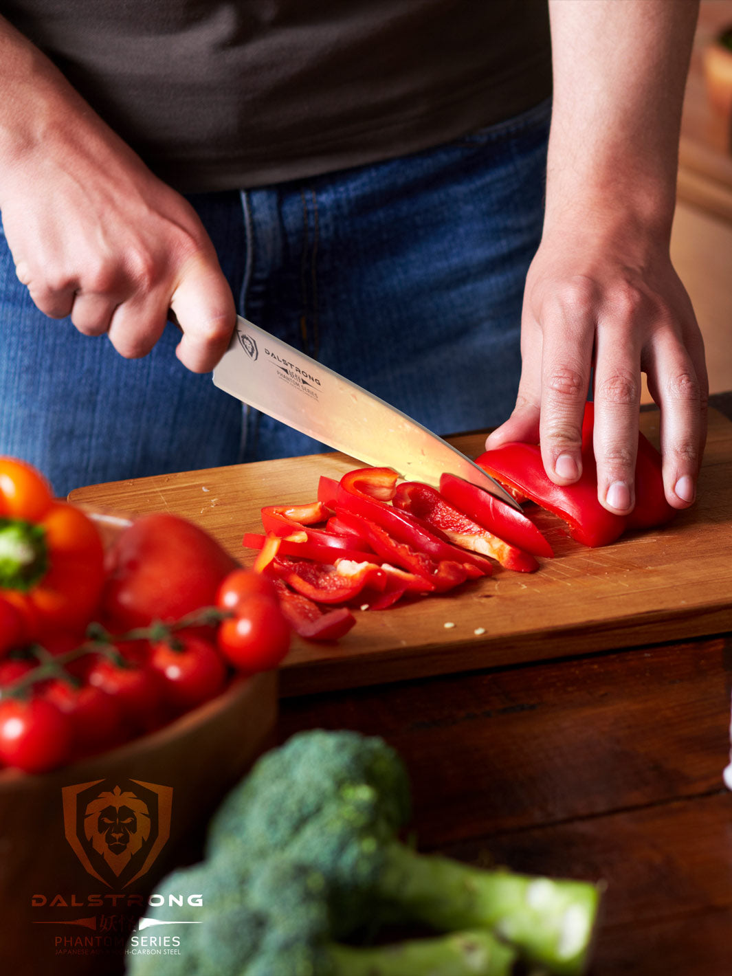 Premium 8-Inch Chef's Knife - Dalstrong Phantom Series - High Carbon German Steel - Razor Sharp Blade - Ergonomic Handle - Professional Kitchen Knife for Cooking, Slicing, Dicing - Perfect for Home Chefs & Culinary Experts