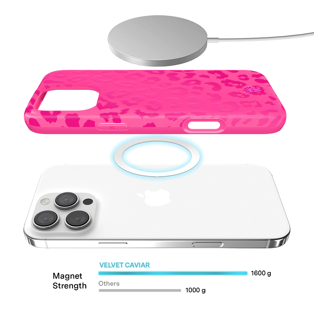Hot Pink Leopard Print iPhone Case - Trendy Protective Cover for iPhone 12/13/14/15 - Perfect for Women, Girls & Fashion Lovers (Gym, Party, Daily Use)
