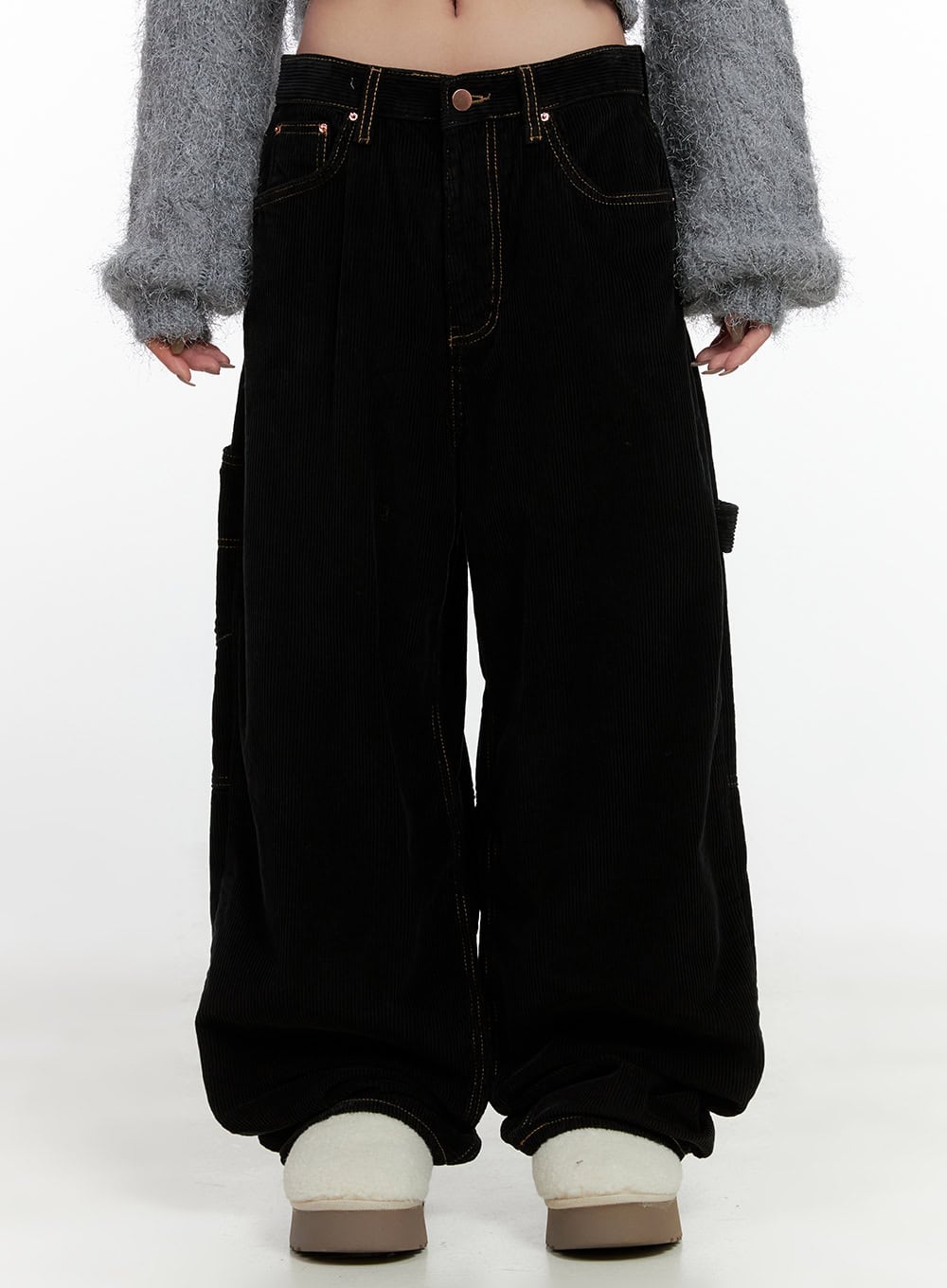 Comfy Wide Leg Carpenter Pants CN407 - Durable Workwear for Construction & Outdoor Activities | Perfect for DIY Projects and Casual Wear