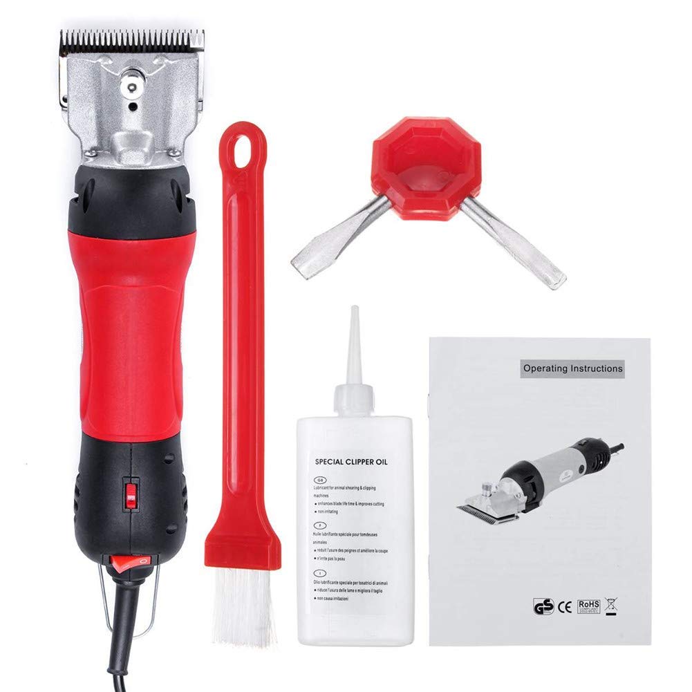 Professional Heavy Duty 690W Electric Horse Clippers - 6 Speed Adjustable Low Vibration Pet Grooming Shears for Horses, Dogs & Livestock | Portable Equine Hair Trimmer for Show Prep, Shedding & Summer Coat Care