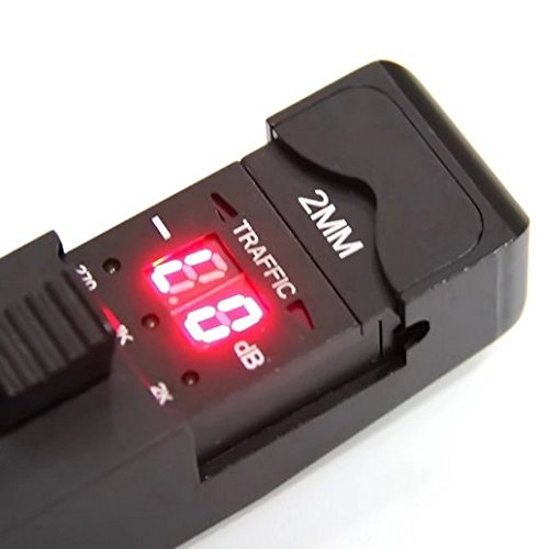 Hanchen RKX-3306 Fiber Optic Identifier Tester 800-1700nm with 4 Adapters - Detect & Recognize Optical Signals for Network Maintenance & Installation