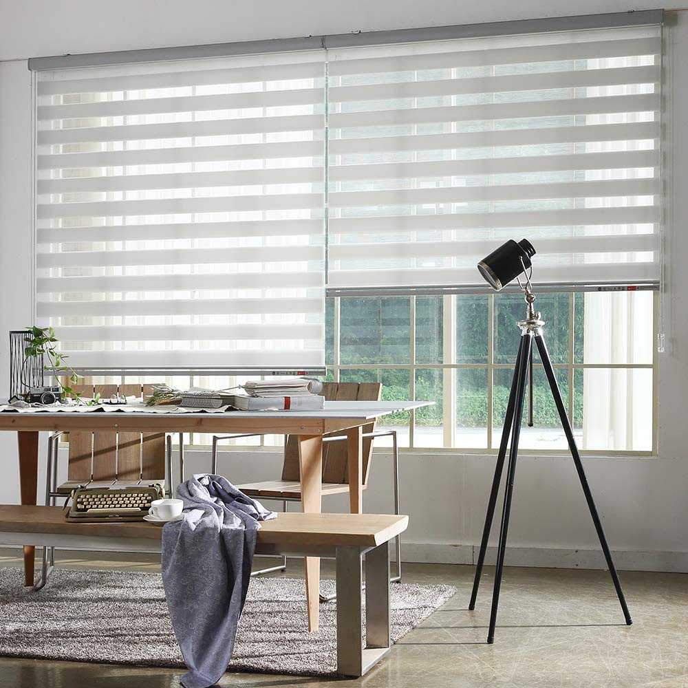 Custom Cut Zebra Roller Shades 72