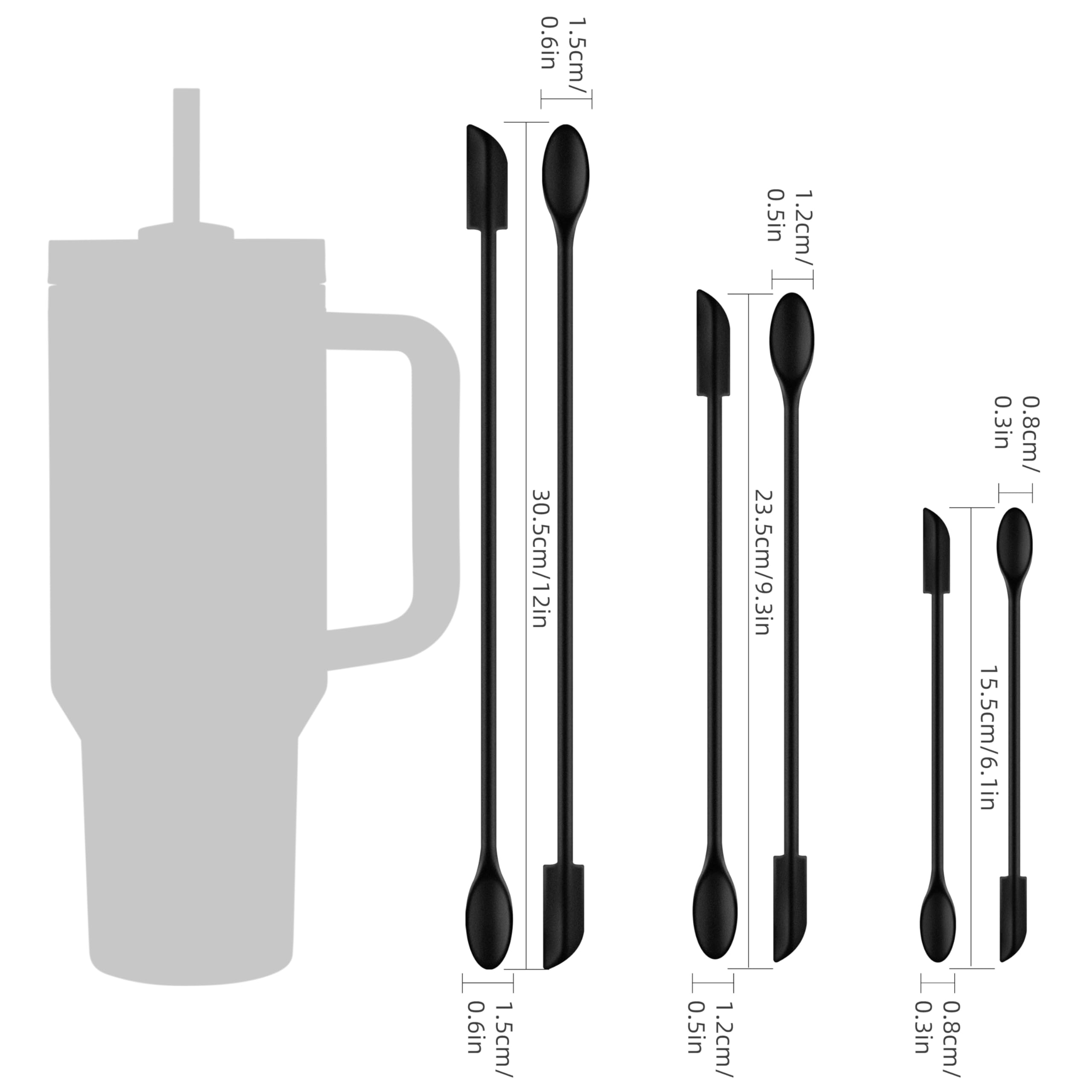 6-Piece Silicone Mini Spatula Set - Small Rubber Spatulas for Cooking, Baking, Makeup & Cosmetics | Reusable Kitchen & Beauty Tool for Jars, Creams & DIY Projects | Perfect for Home Chefs, Bakers & Makeup Artists