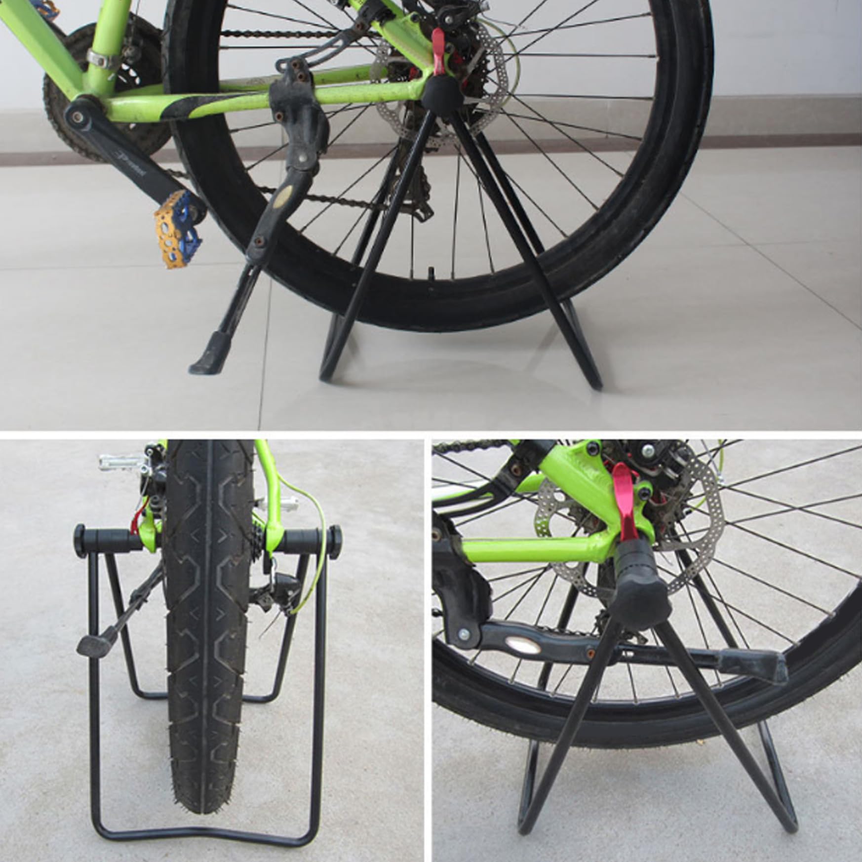 **Aluminum Alloy Bike Repair Stand - Foldable & Portable Bike Maintenance Stand for Mountain, Road & Folding Bikes - Perfect for Home Garage, Cycling Shops & Outdoor Repairs**