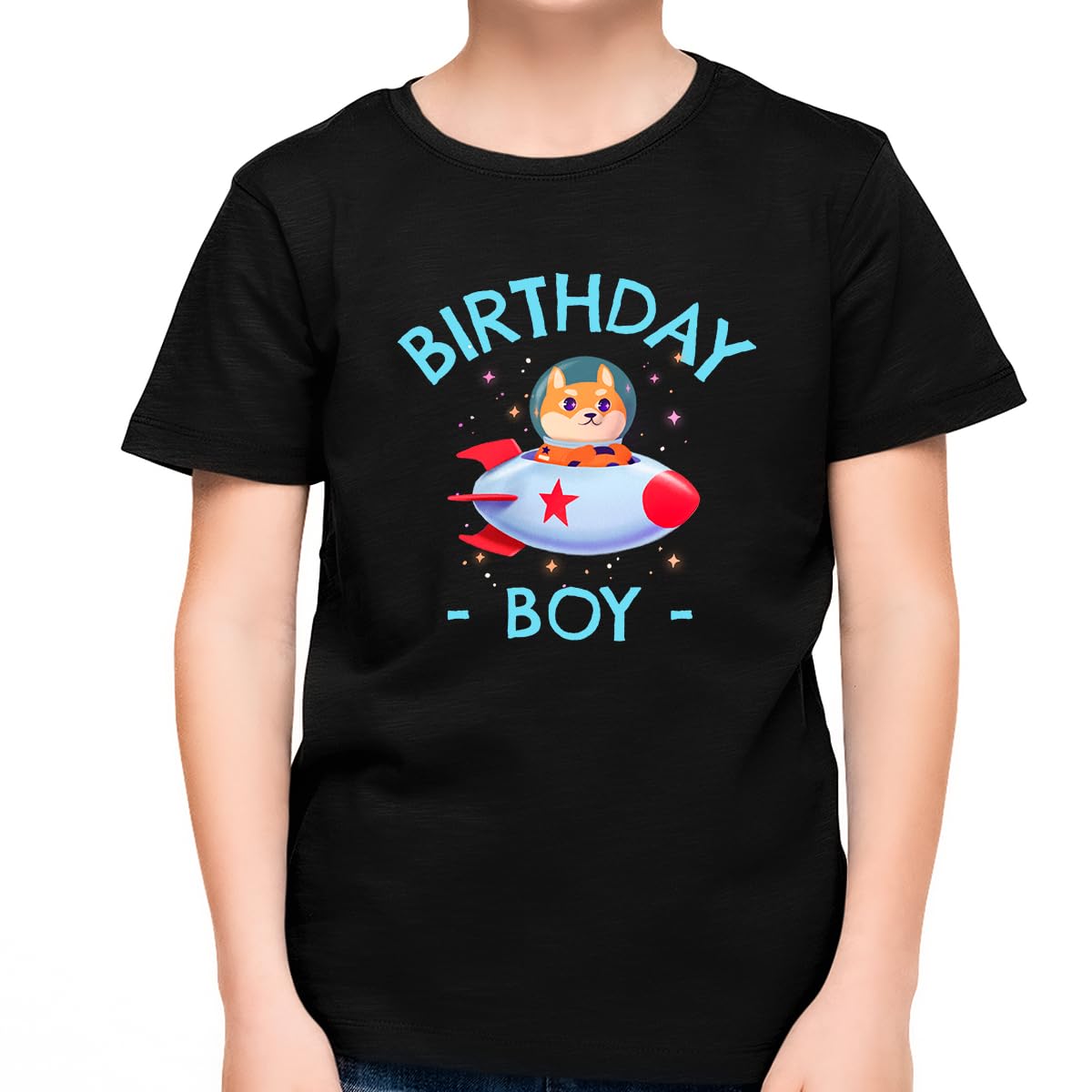 Birthday Boy Shirt for Kids - Cute Rocket Dog Design | Birthday Outfit for Boys | Perfect for Birthday Parties & Celebrations